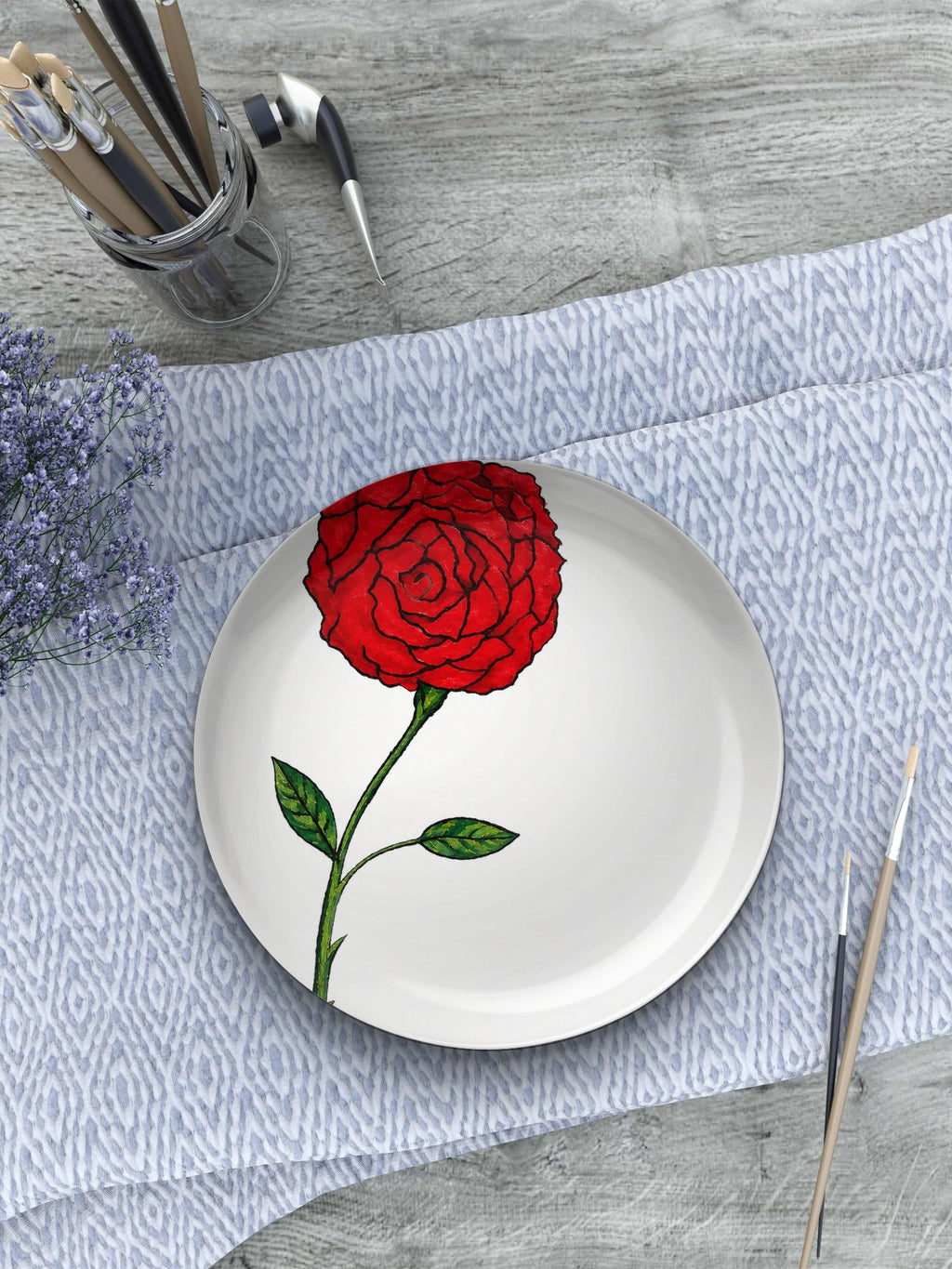 Scarlet Rose Printable Wall Art Red Rose Digital Download Maxine Jackson