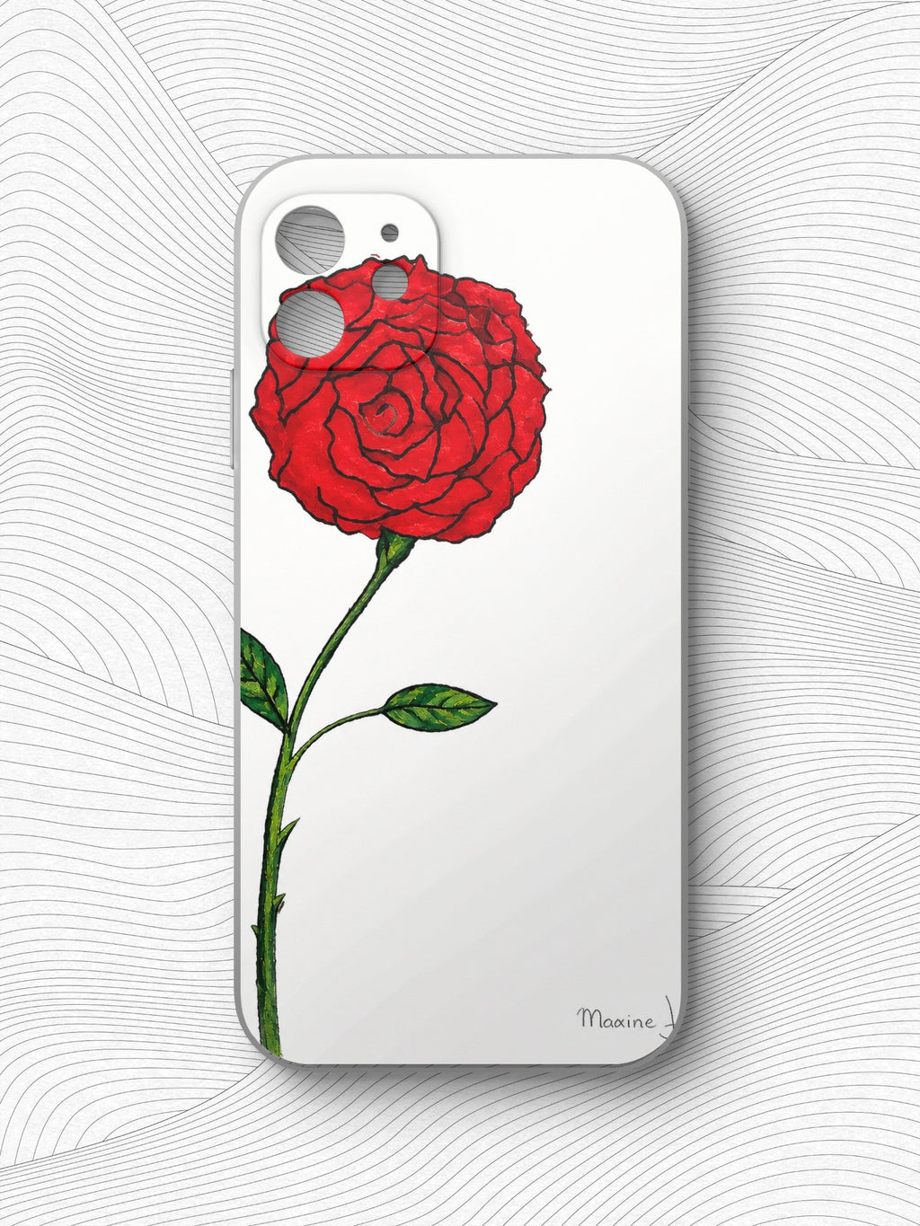 Scarlet Rose Printable Wall Art Red Rose Digital Download Maxine Jackson