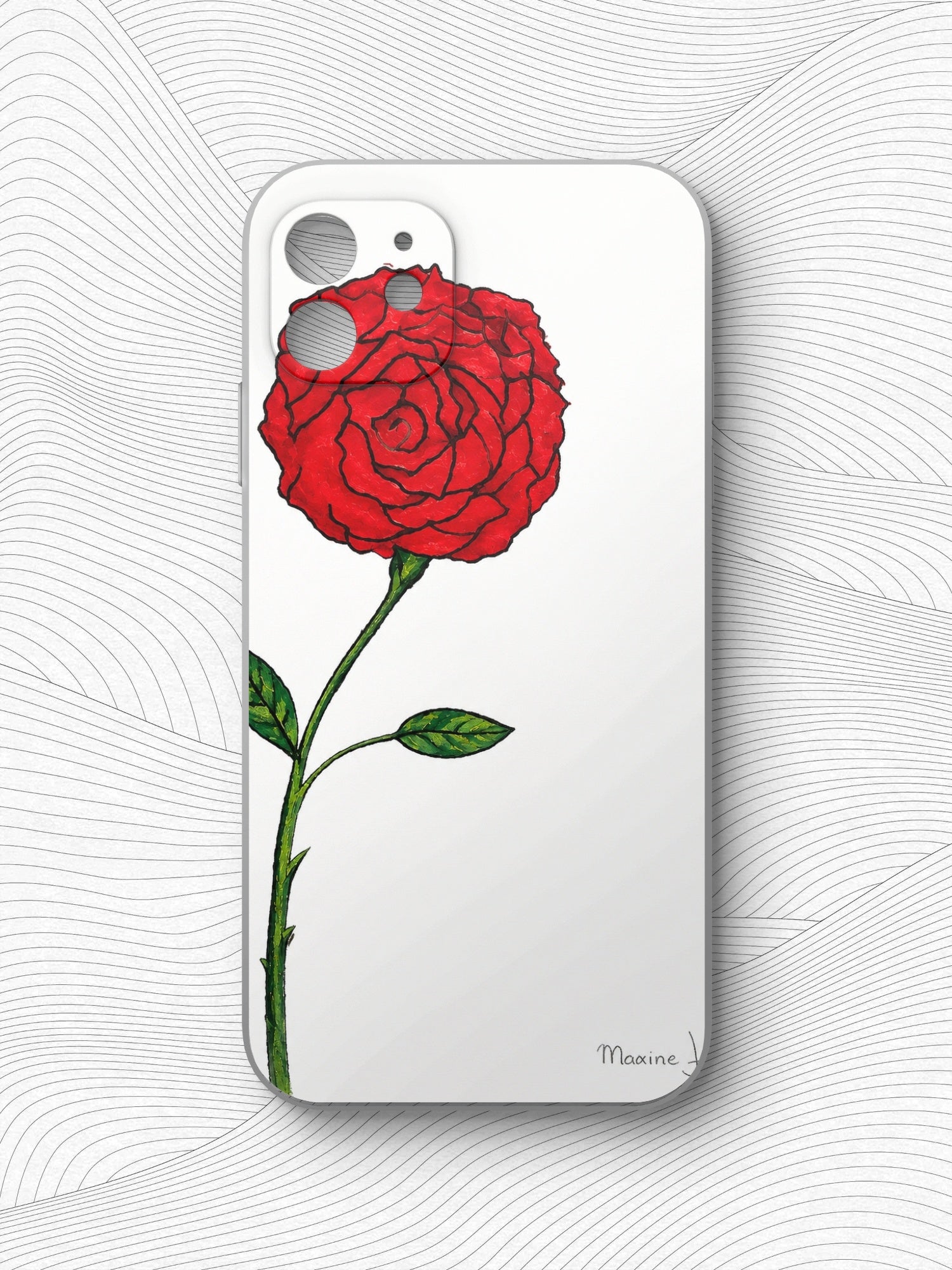 Scarlet Rose Printable Wall Art Red Rose Digital Download Maxine Jackson