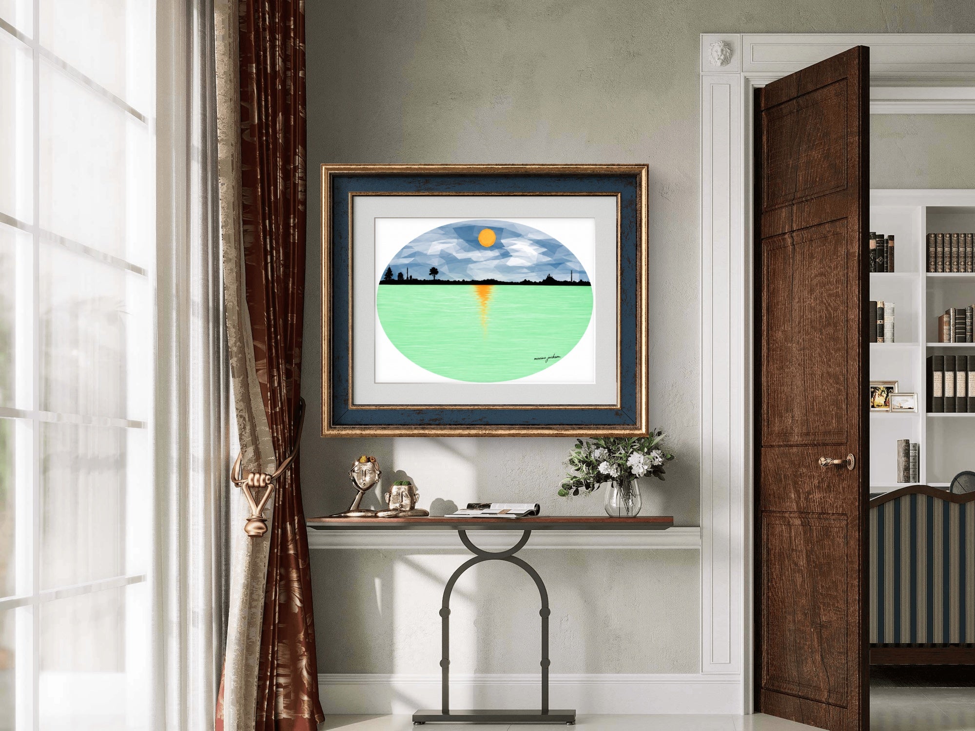 Silent Scene – Original Digital Artwork by Maxine Jackson