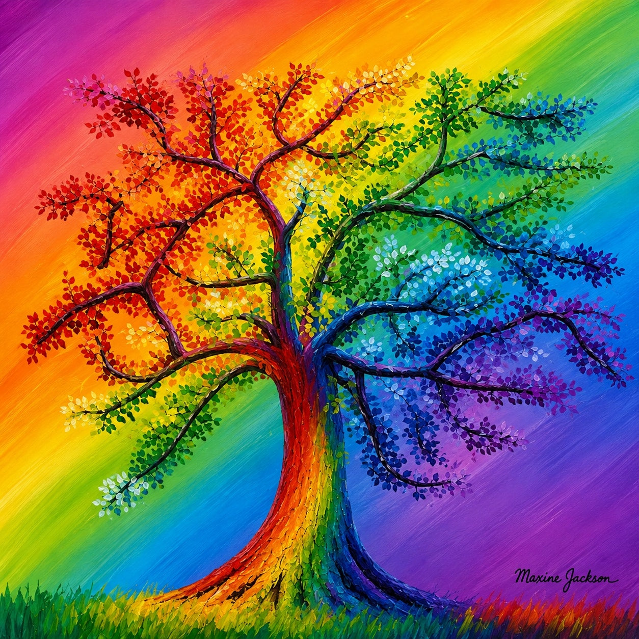 Rainbow Tree – A Celebration of Colour - Digital Download