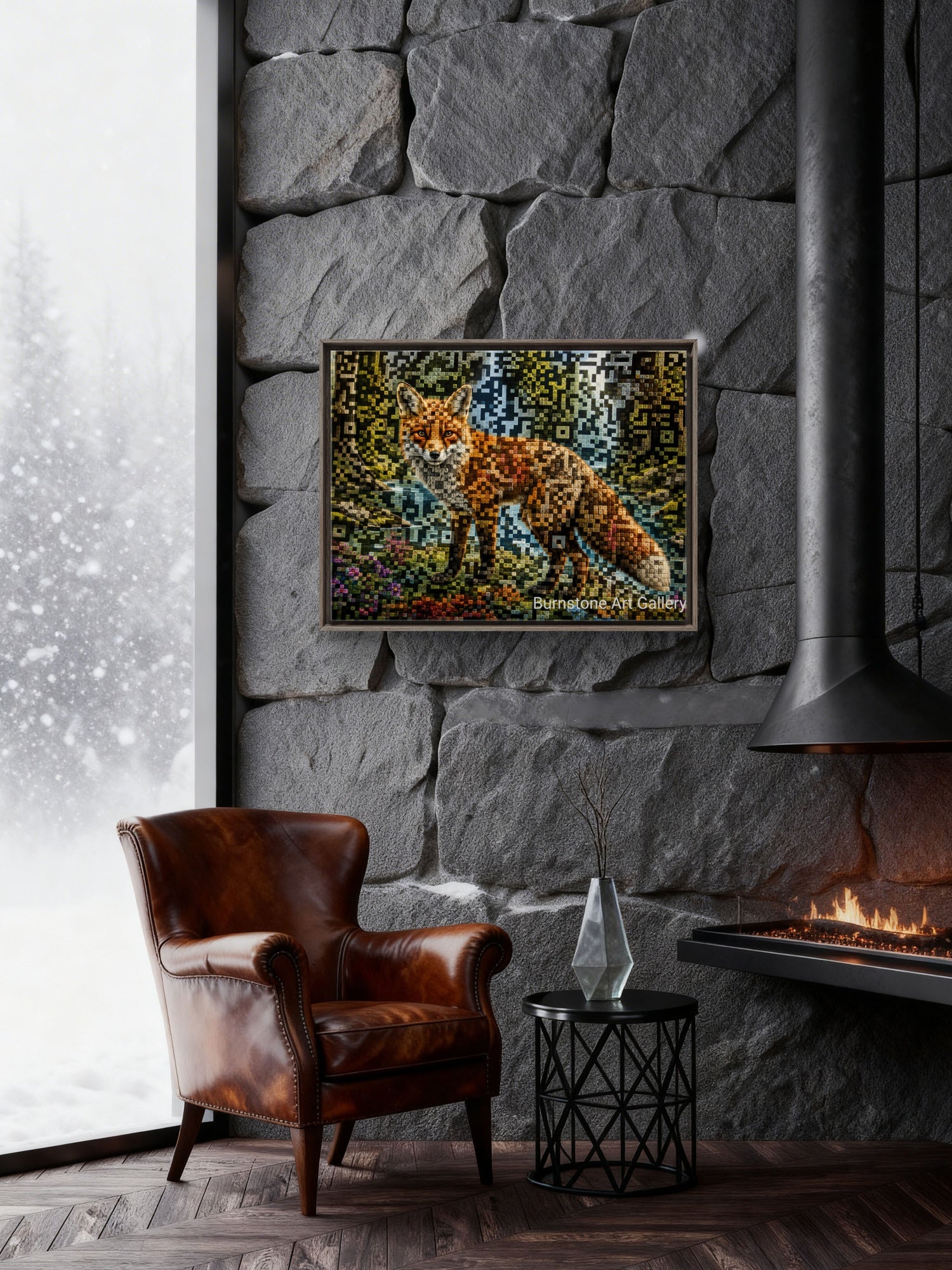 Wild Within – Contemporary Barcode-Inspired Digital Download Artwork