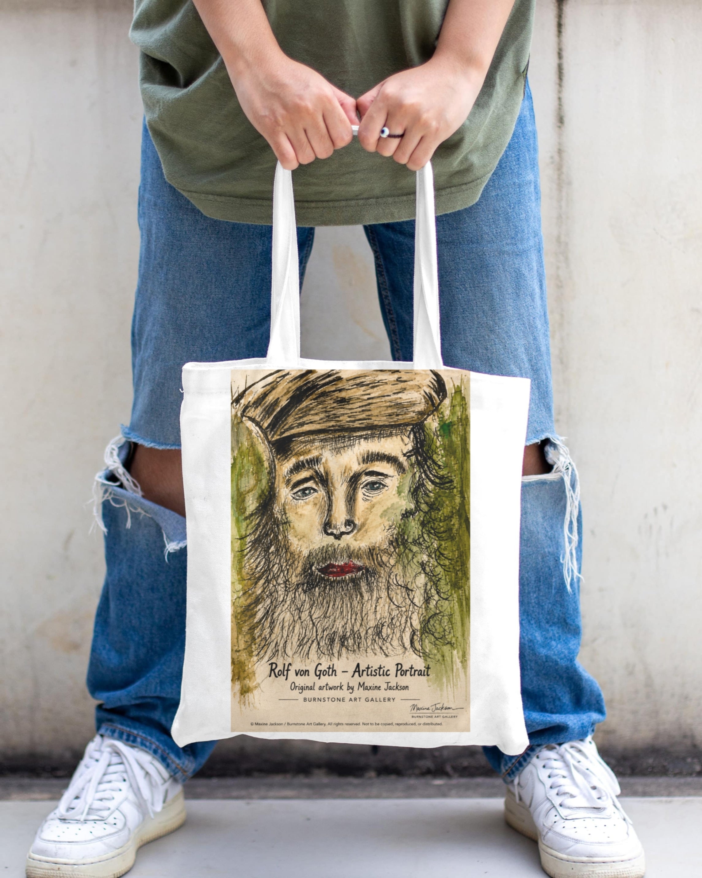 Ralf von Goth – Contemporary Portrait Painting by Maxine Jackson