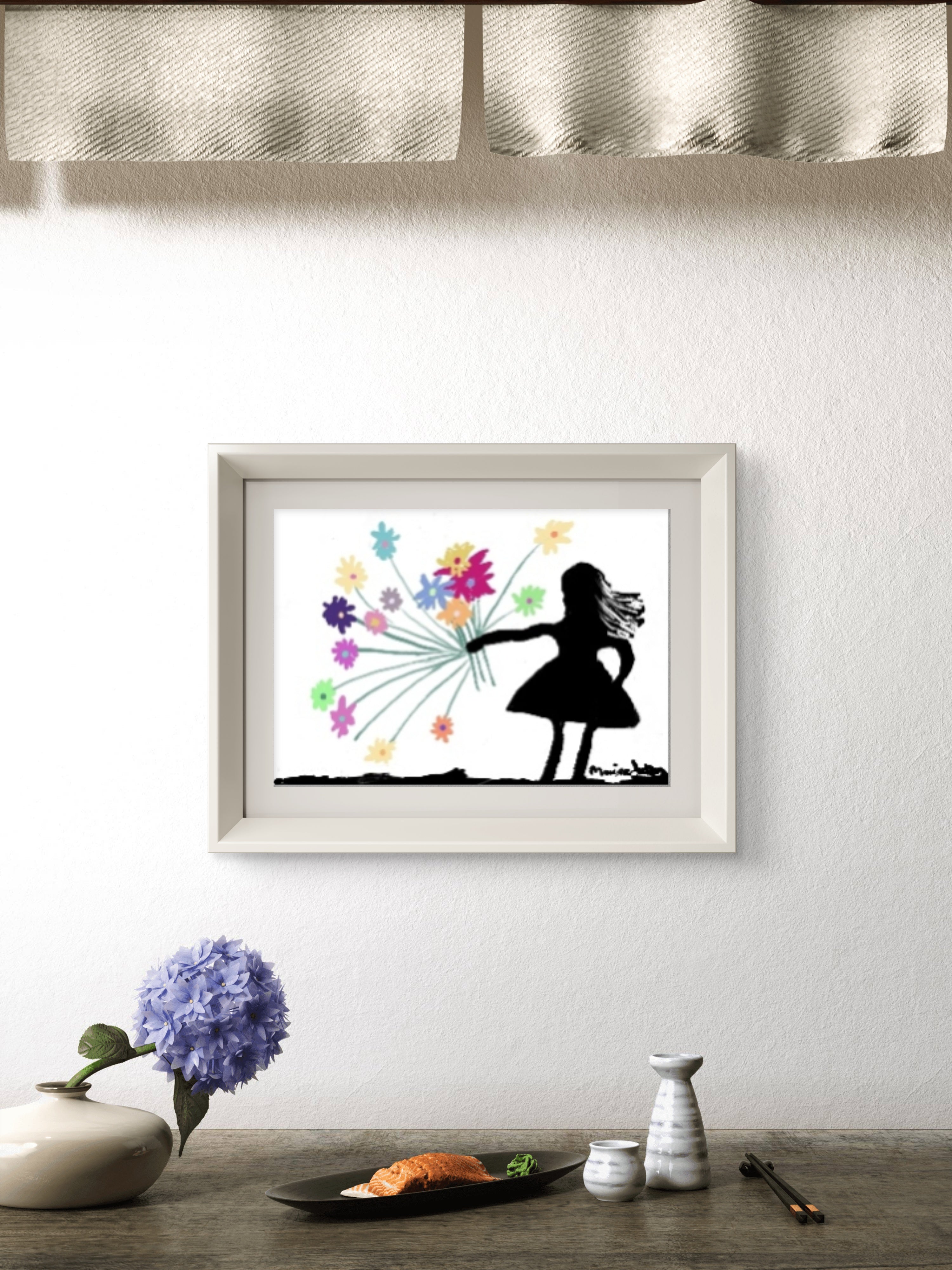 Blooming Freedom | Original Digital Wall Art by Maxine Jackson