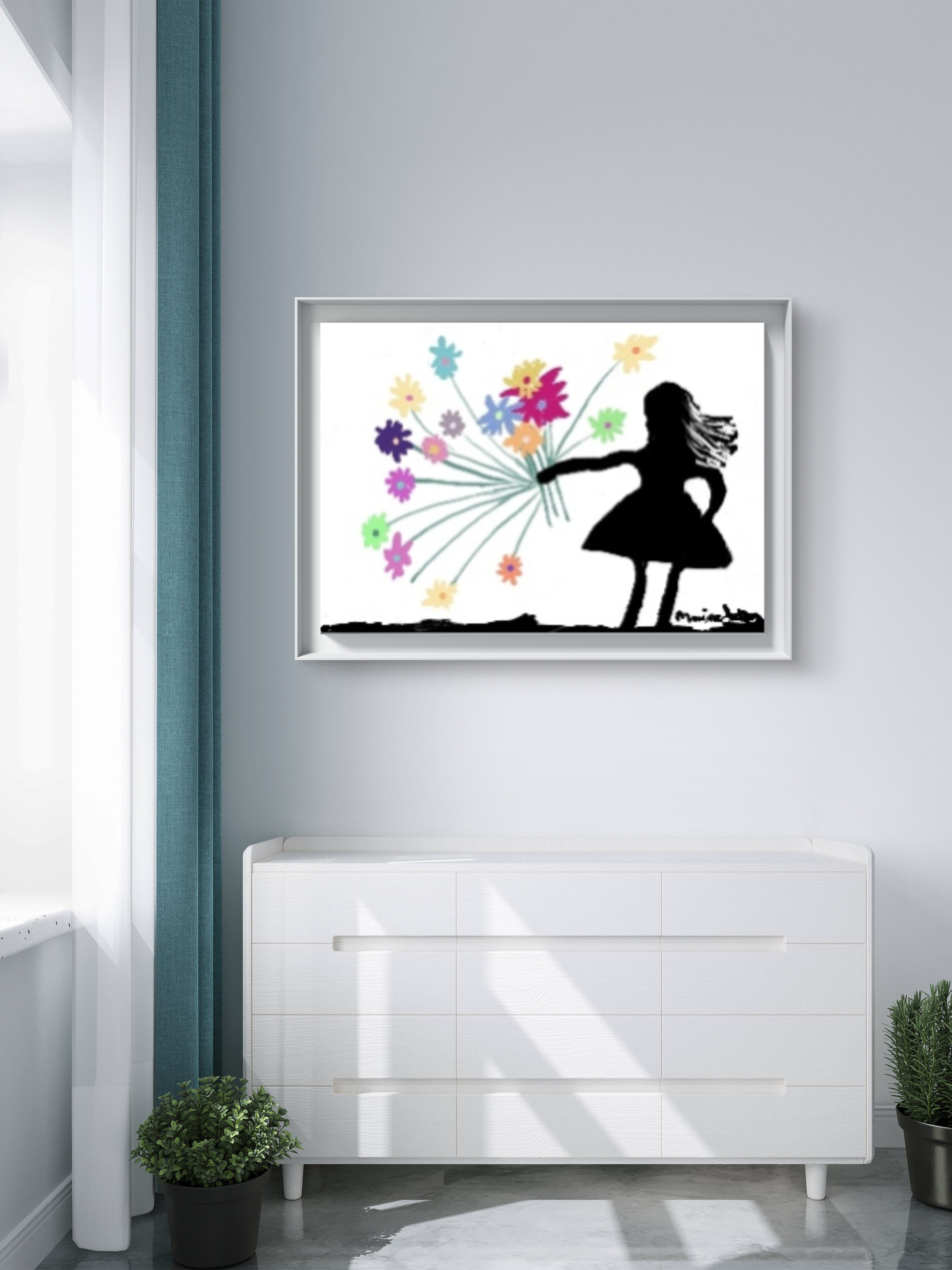 Blooming Freedom | Original Digital Wall Art by Maxine Jackson