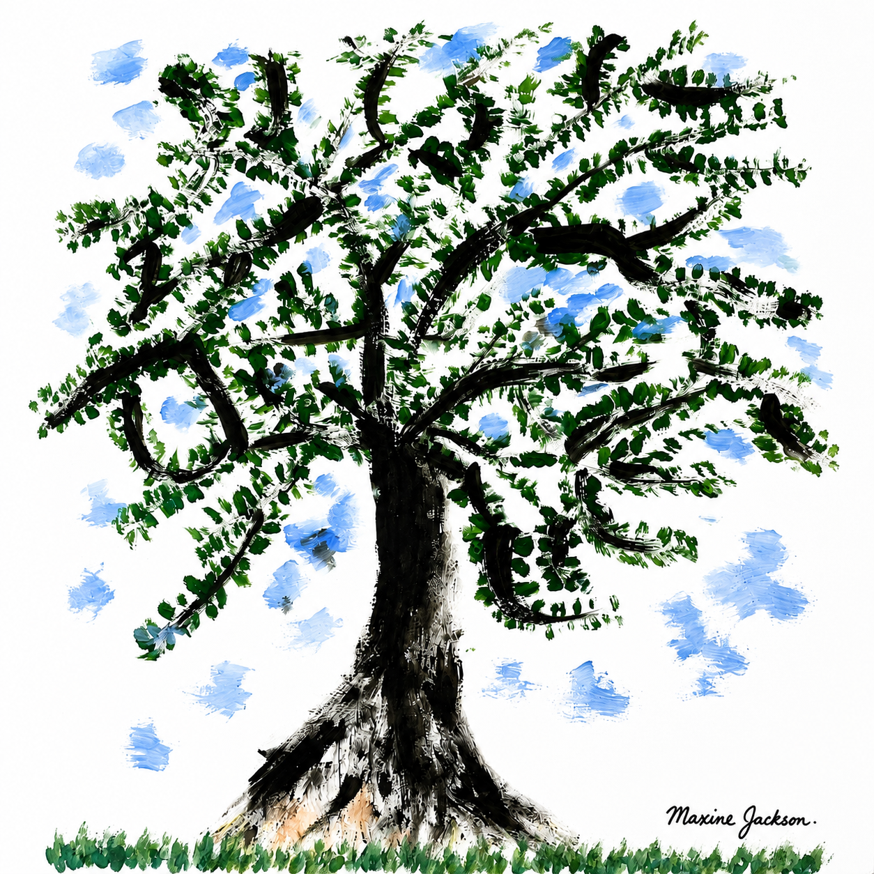 The Dancing Tree Instant Digital Download Original Art