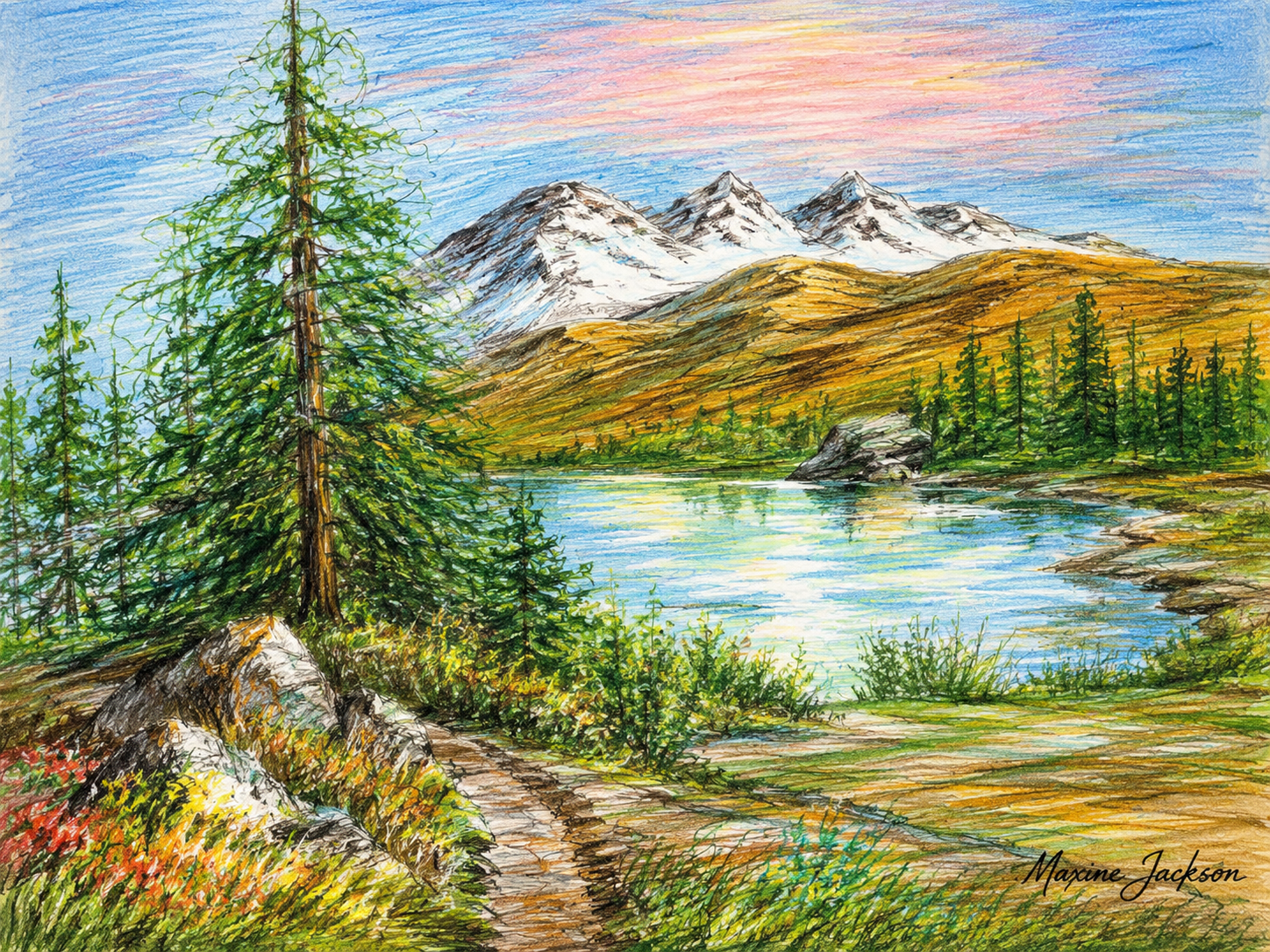 The Tranquil Trees
By Maxine Jackson | Burnstone Art Gallery
