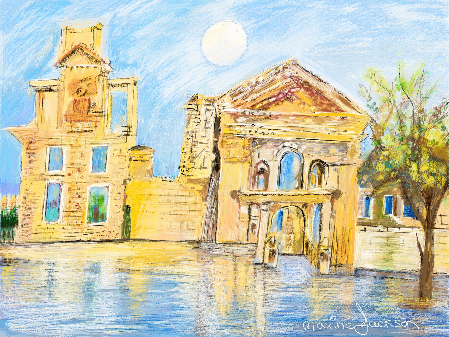 The Sunlit Palace – Original Digital Artwork