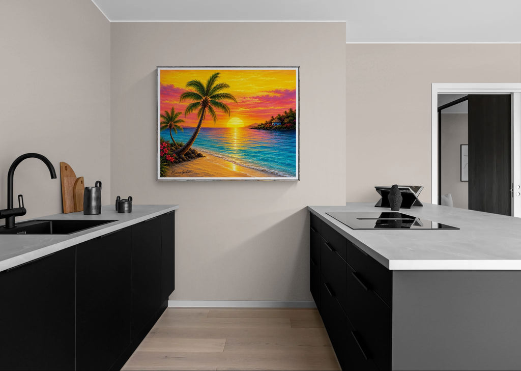 Tropical Serenity – Island Paradise Original Digital Artwork