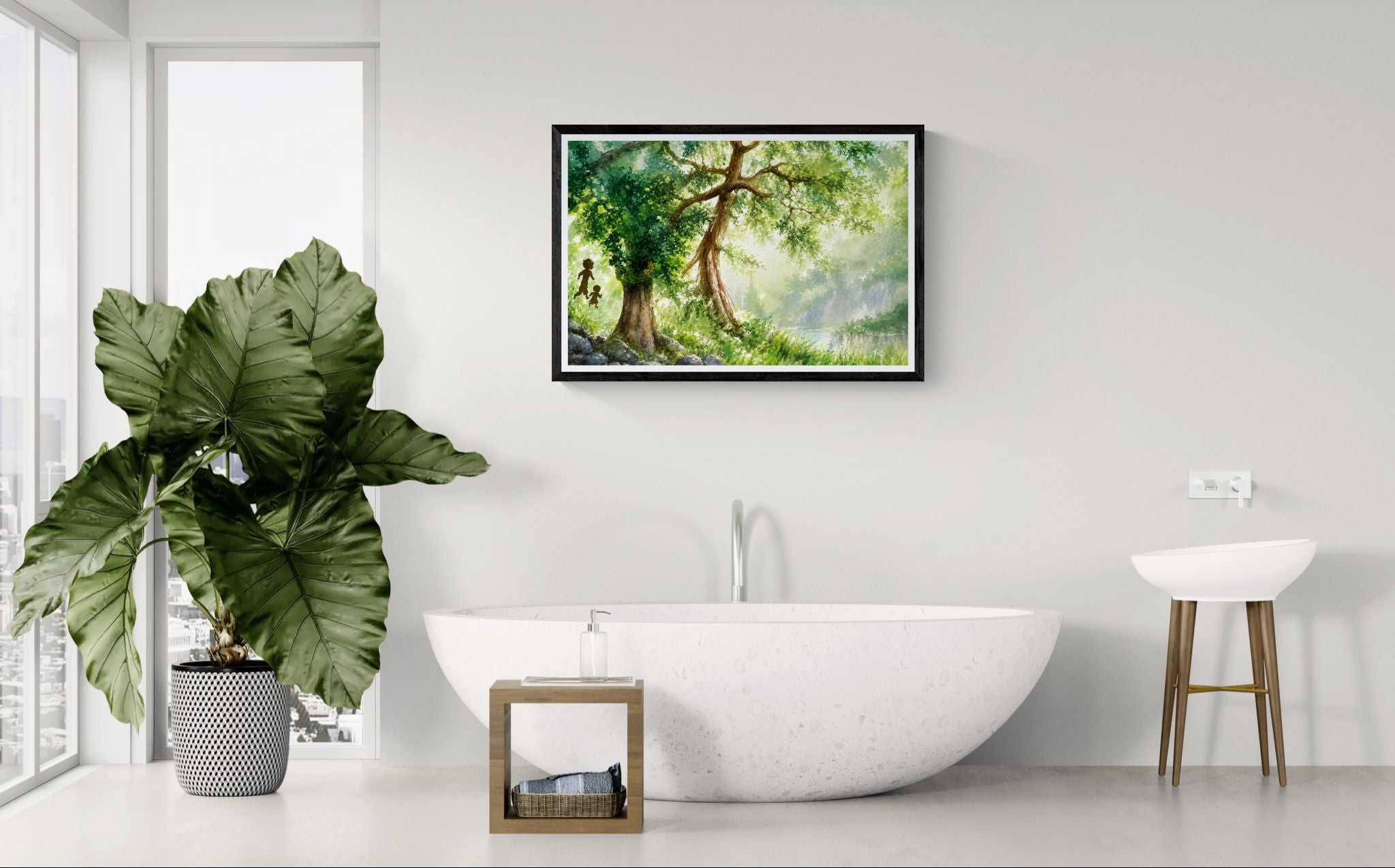 Whispers Through the Forest Watercolour Art Printable Art
