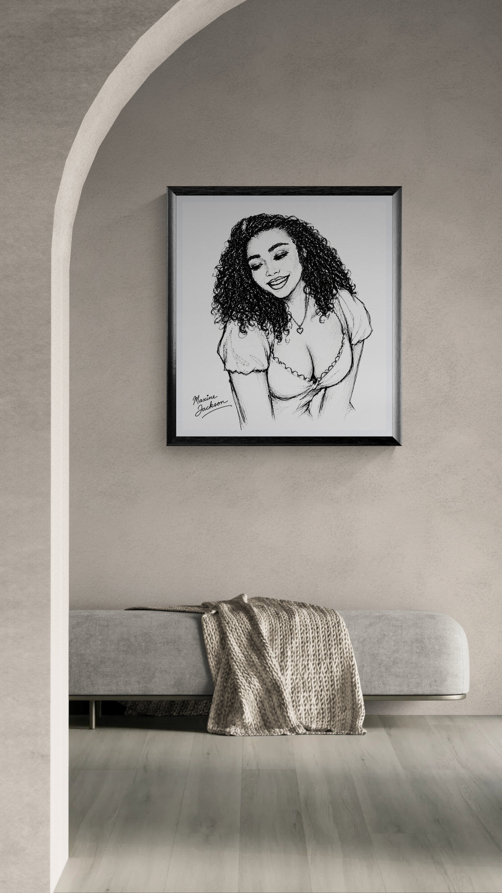 Joyful Spirit – Black & White Portrait - Digital Download