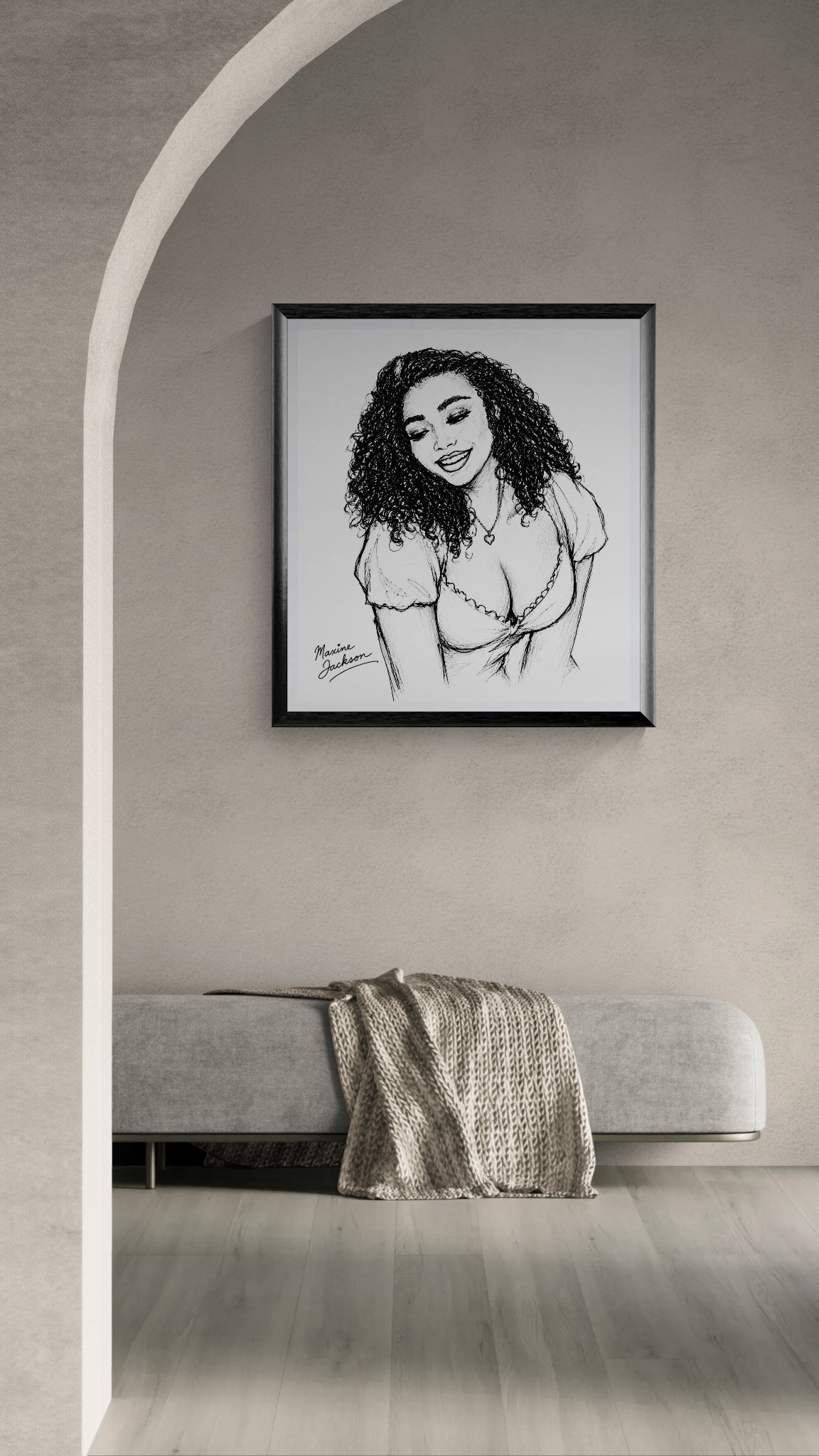 Joyful Spirit – Black & White Portrait - Digital Download