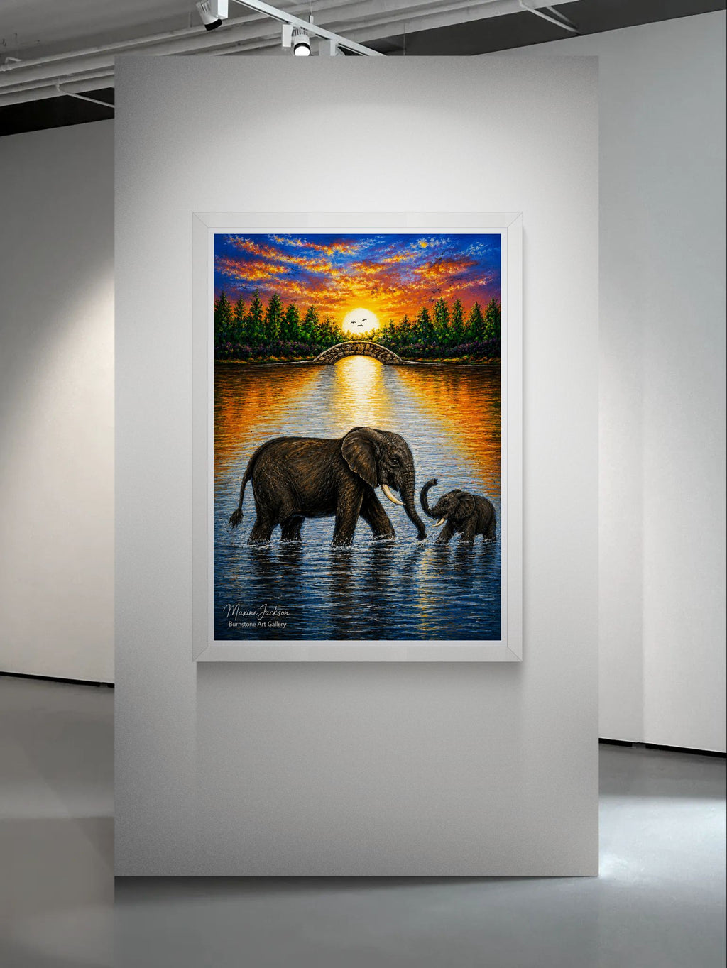 Mother & Baby Elephant – Printable Download