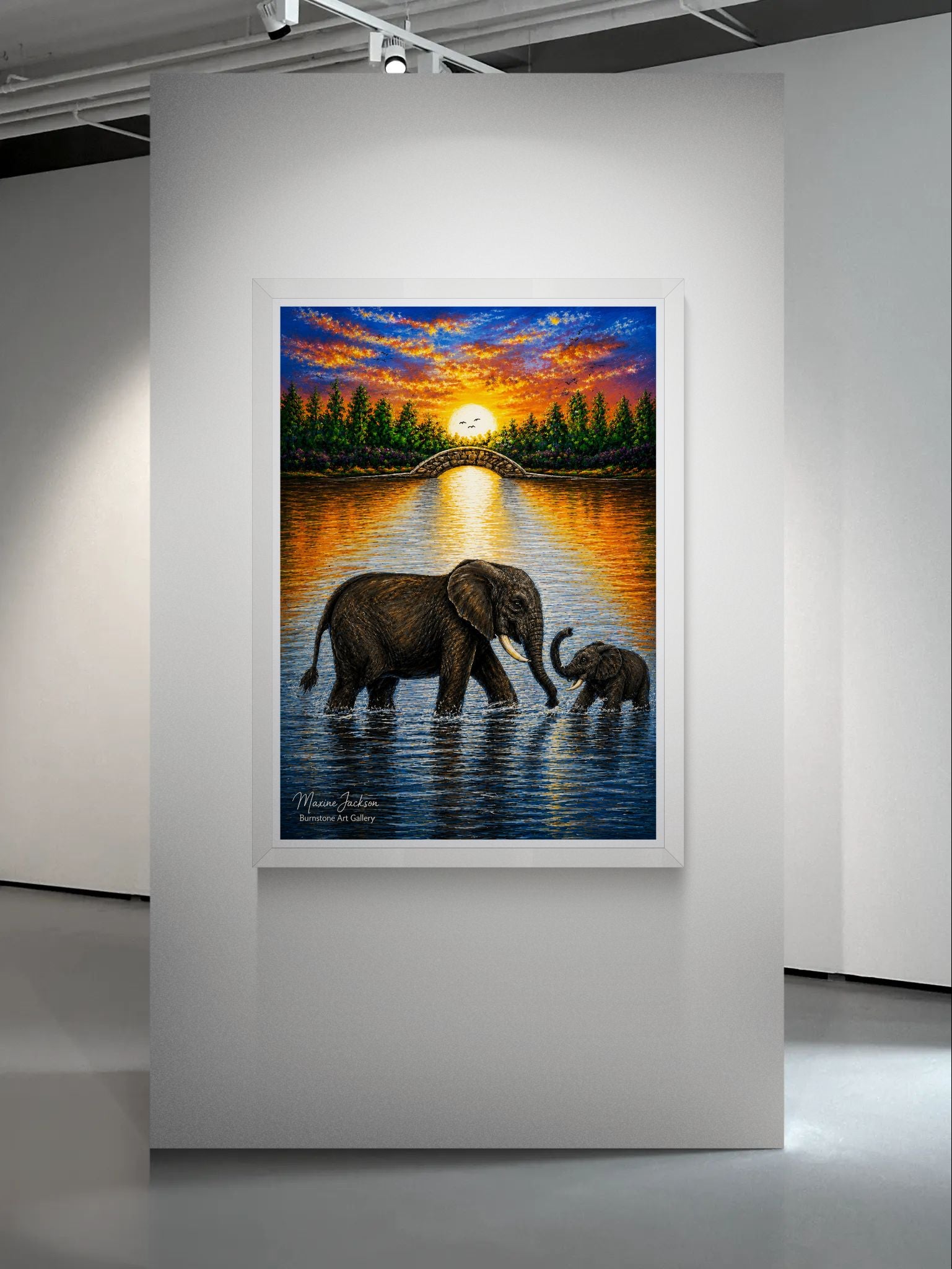 Mother & Baby Elephant – Printable Download