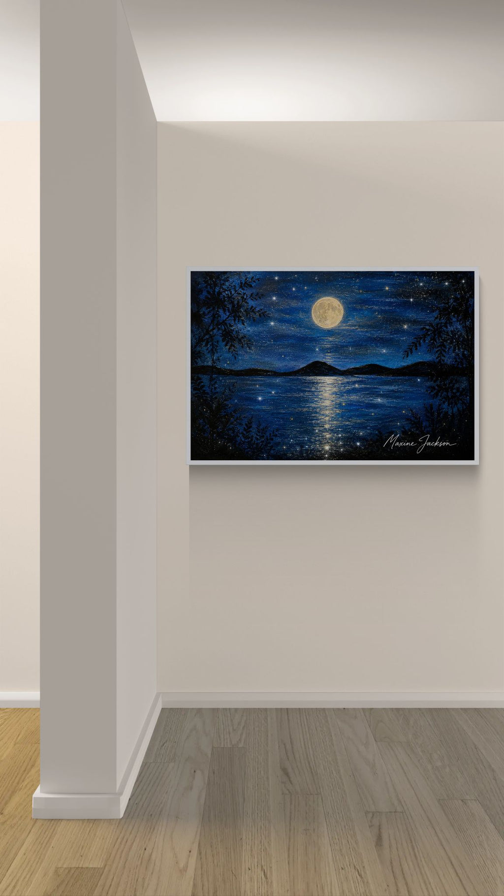 Where the Water Dreams
Original Acrylic Painting by Maxine Jackson