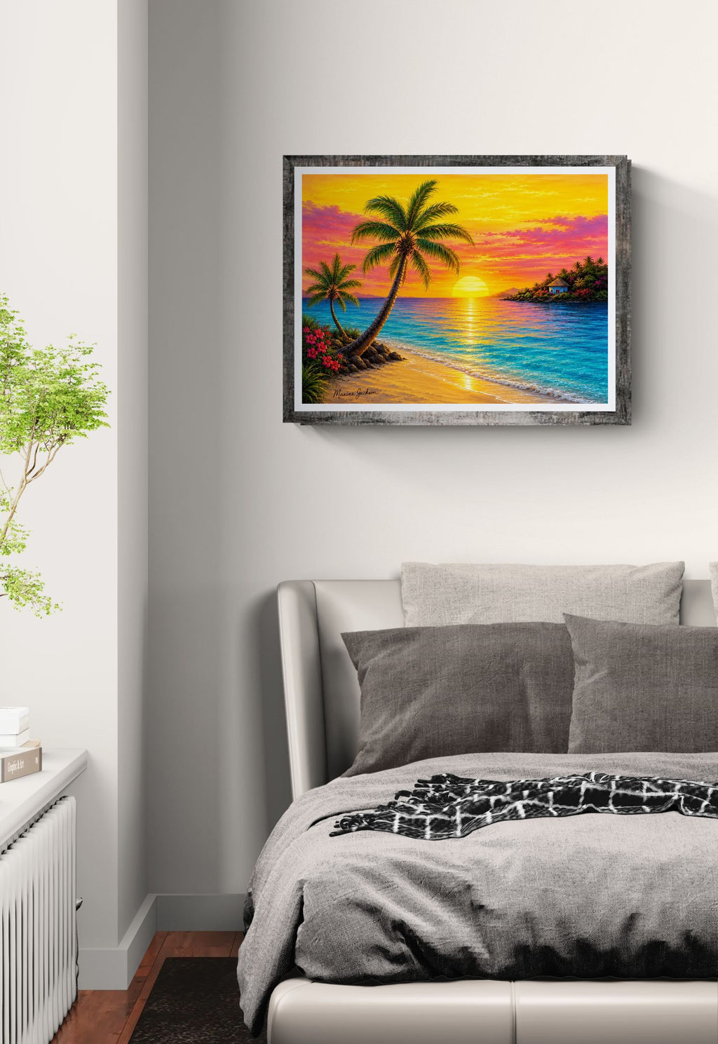Tropical Serenity – Island Paradise Original Digital Artwork