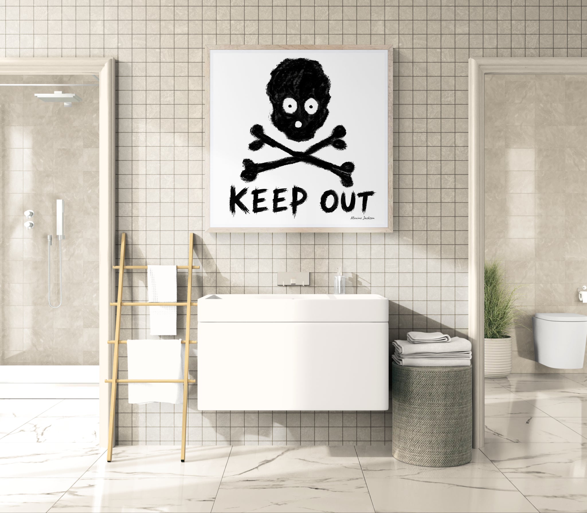 KEEP OUT — Original Artwork by Maxine Jackson