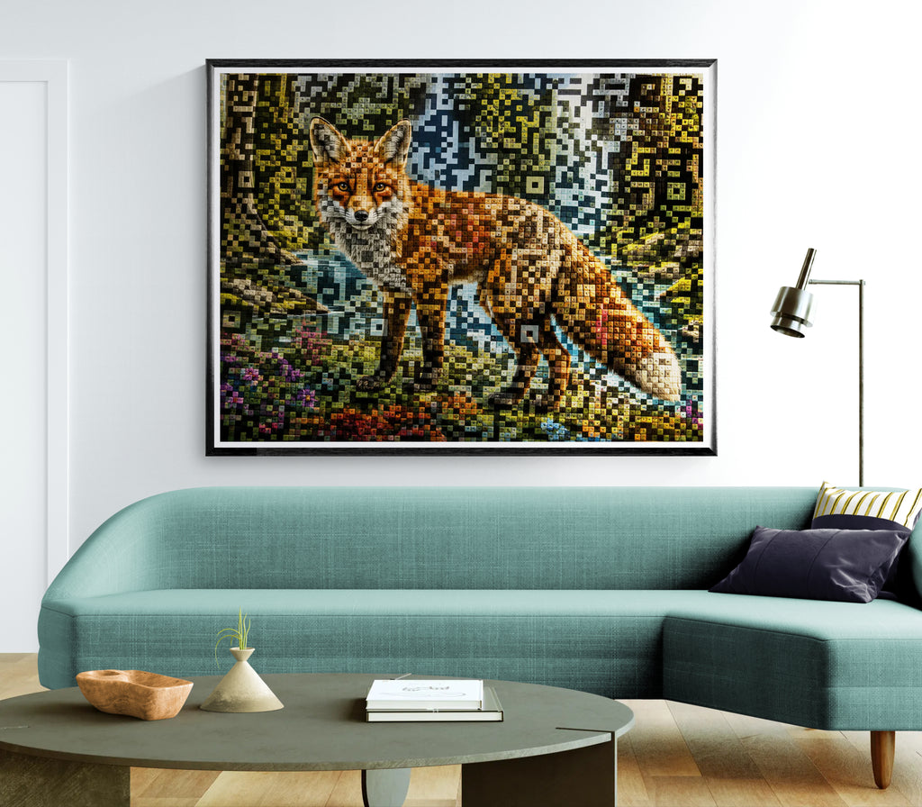 Wild Within – Contemporary Barcode-Inspired Digital Download Artwork