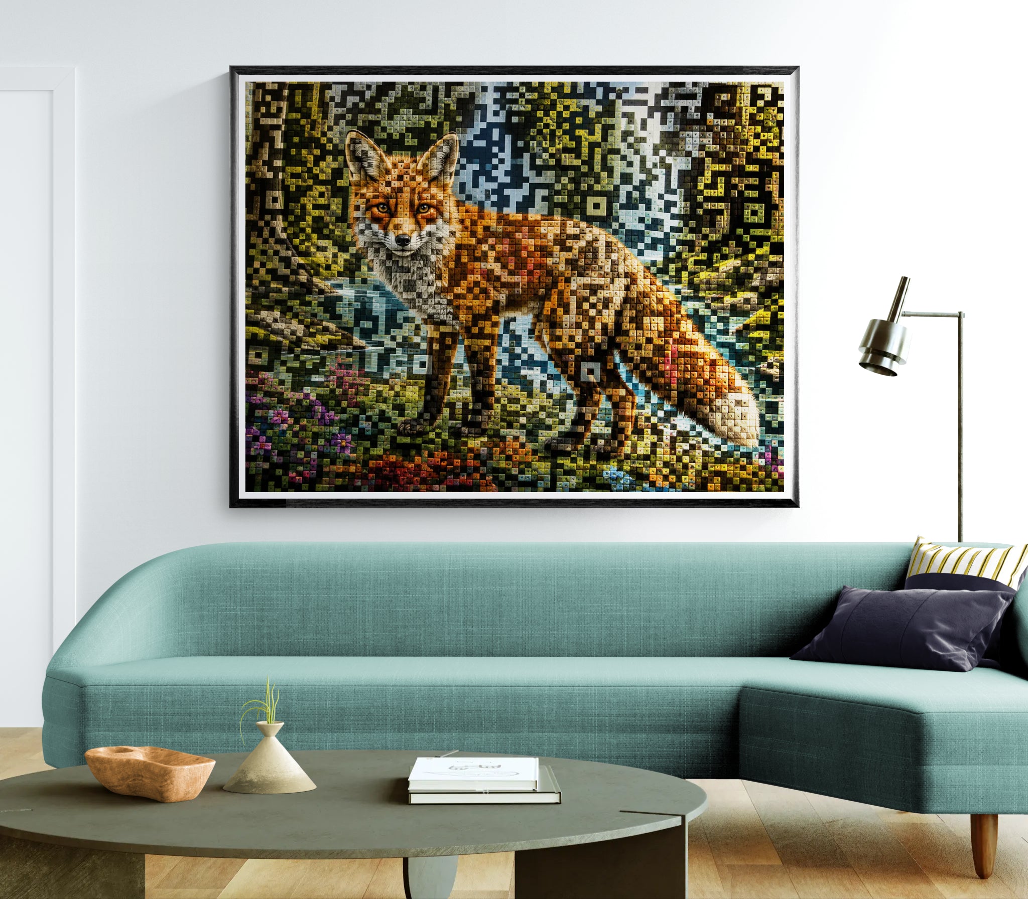 Wild Within – Contemporary Barcode-Inspired Digital Download Artwork
