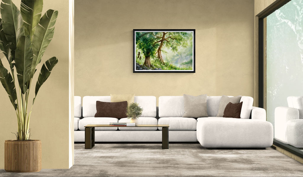 Whispers Through the Forest Watercolour Art Printable Art