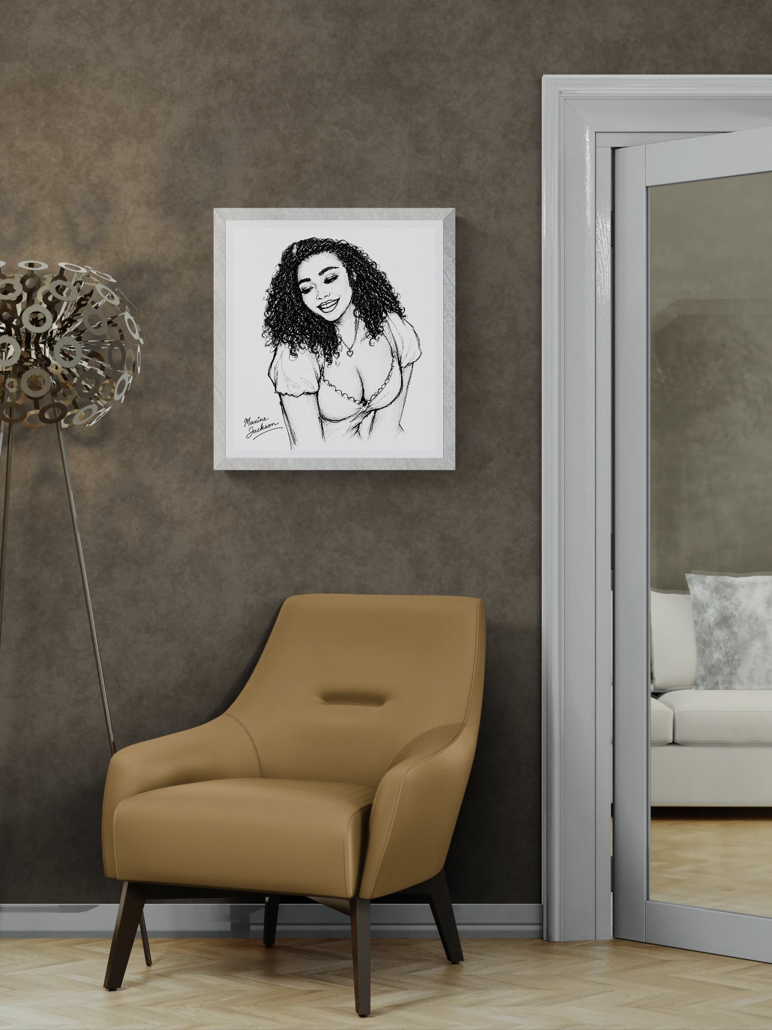 Joyful Spirit – Black & White Portrait - Digital Download