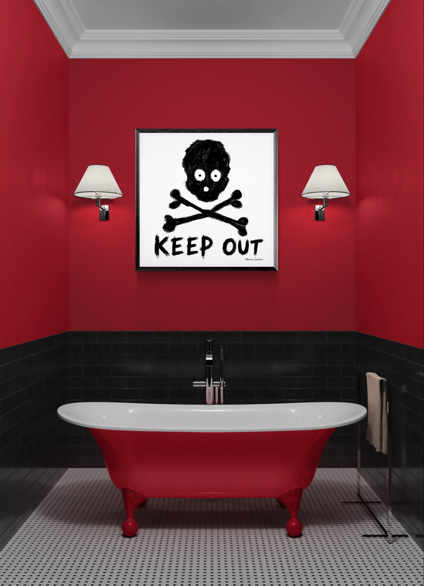 KEEP OUT — Original Artwork by Maxine Jackson