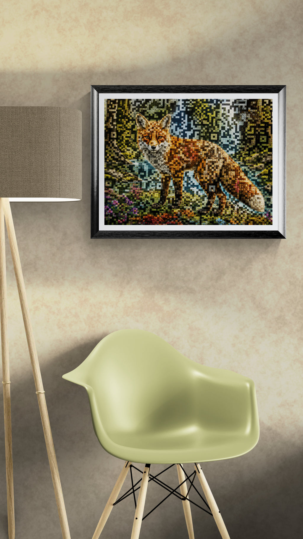 Wild Within – Contemporary Barcode-Inspired Digital Download Artwork