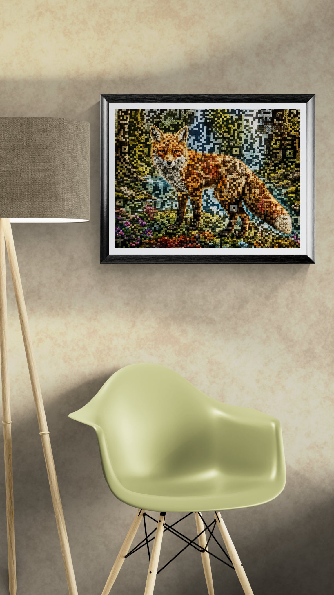 Wild Within – Contemporary Barcode-Inspired Digital Download Artwork