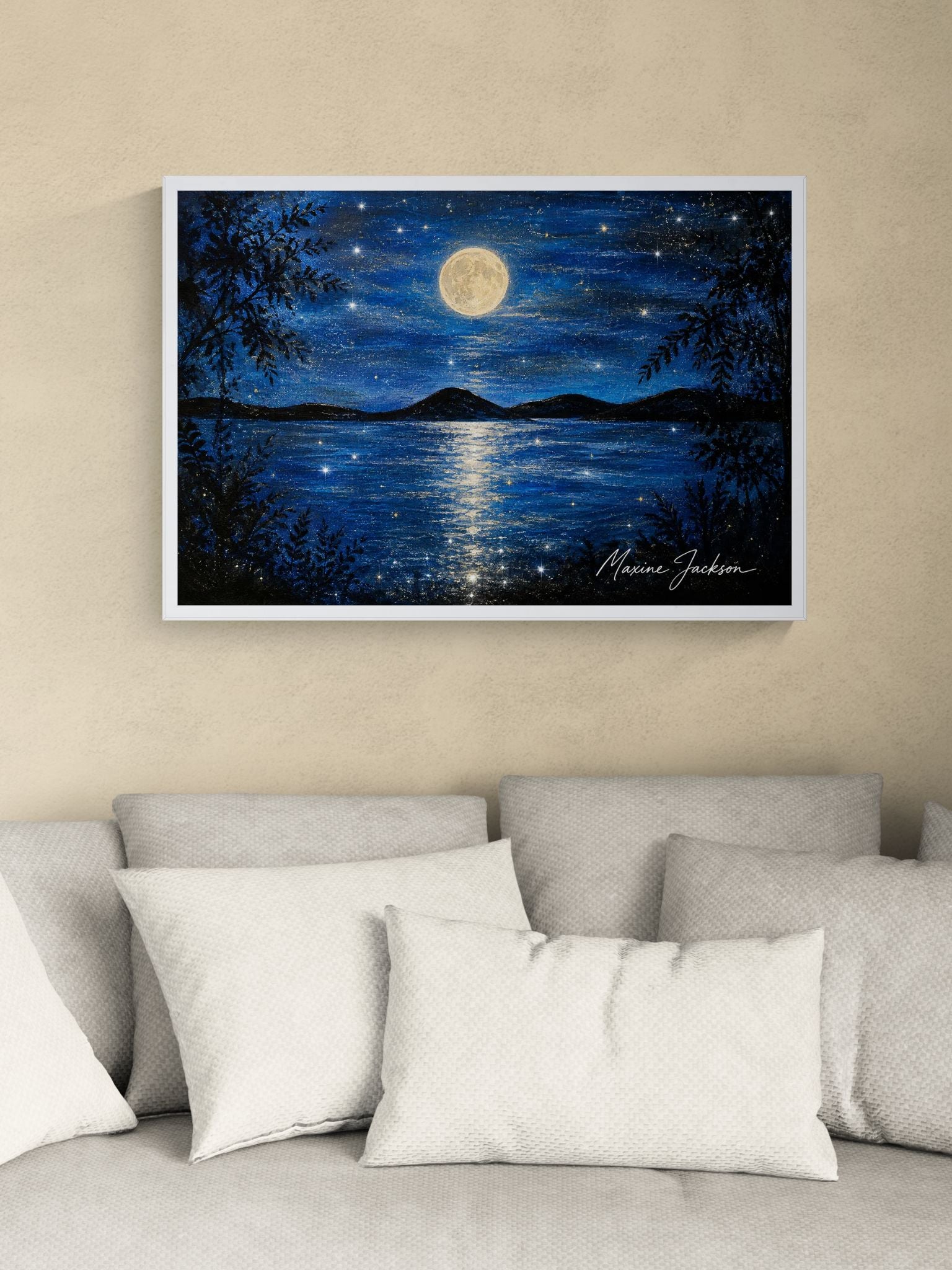 Where the Water Dreams
Original Acrylic Painting by Maxine Jackson
