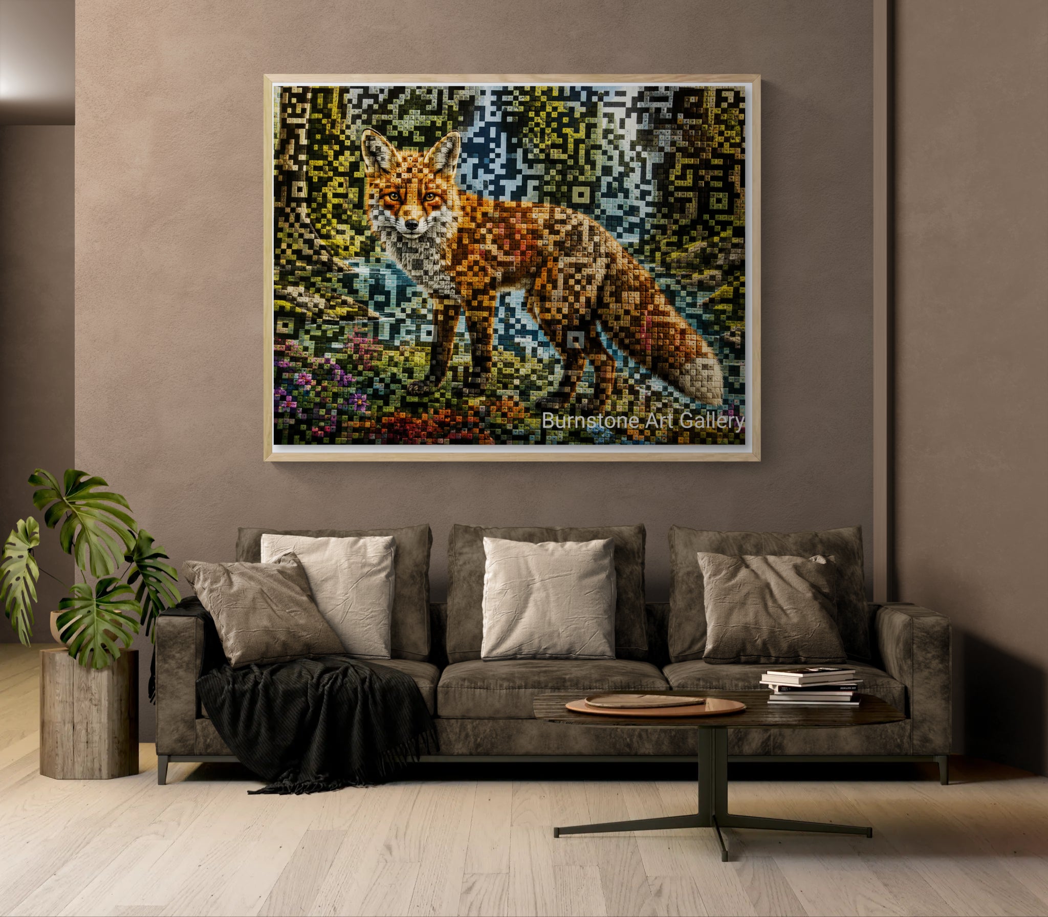 Wild Within – Contemporary Barcode-Inspired Digital Download Artwork
