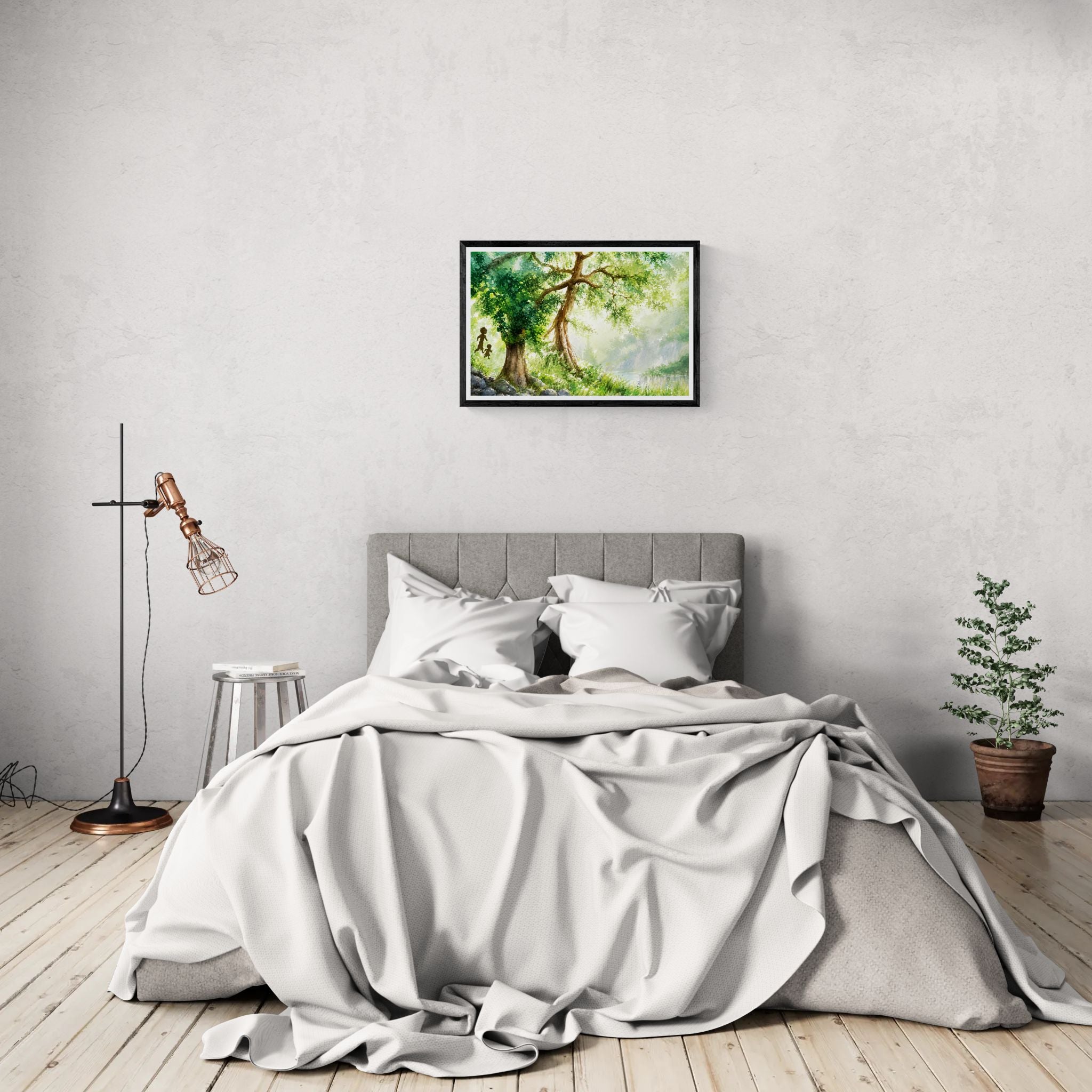 Whispers Through the Forest Watercolour Art Printable Art