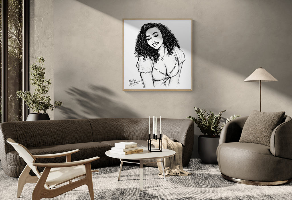 Joyful Spirit – Black & White Portrait - Digital Download