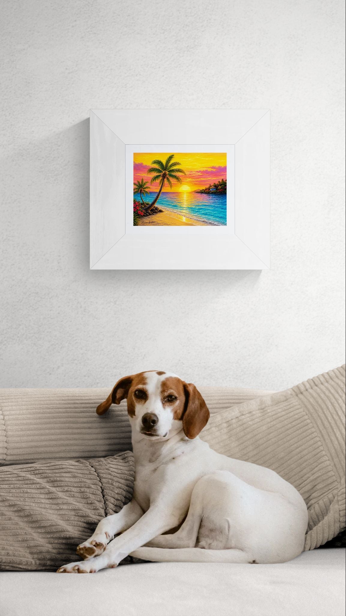 Tropical Serenity – Island Paradise Original Digital Artwork