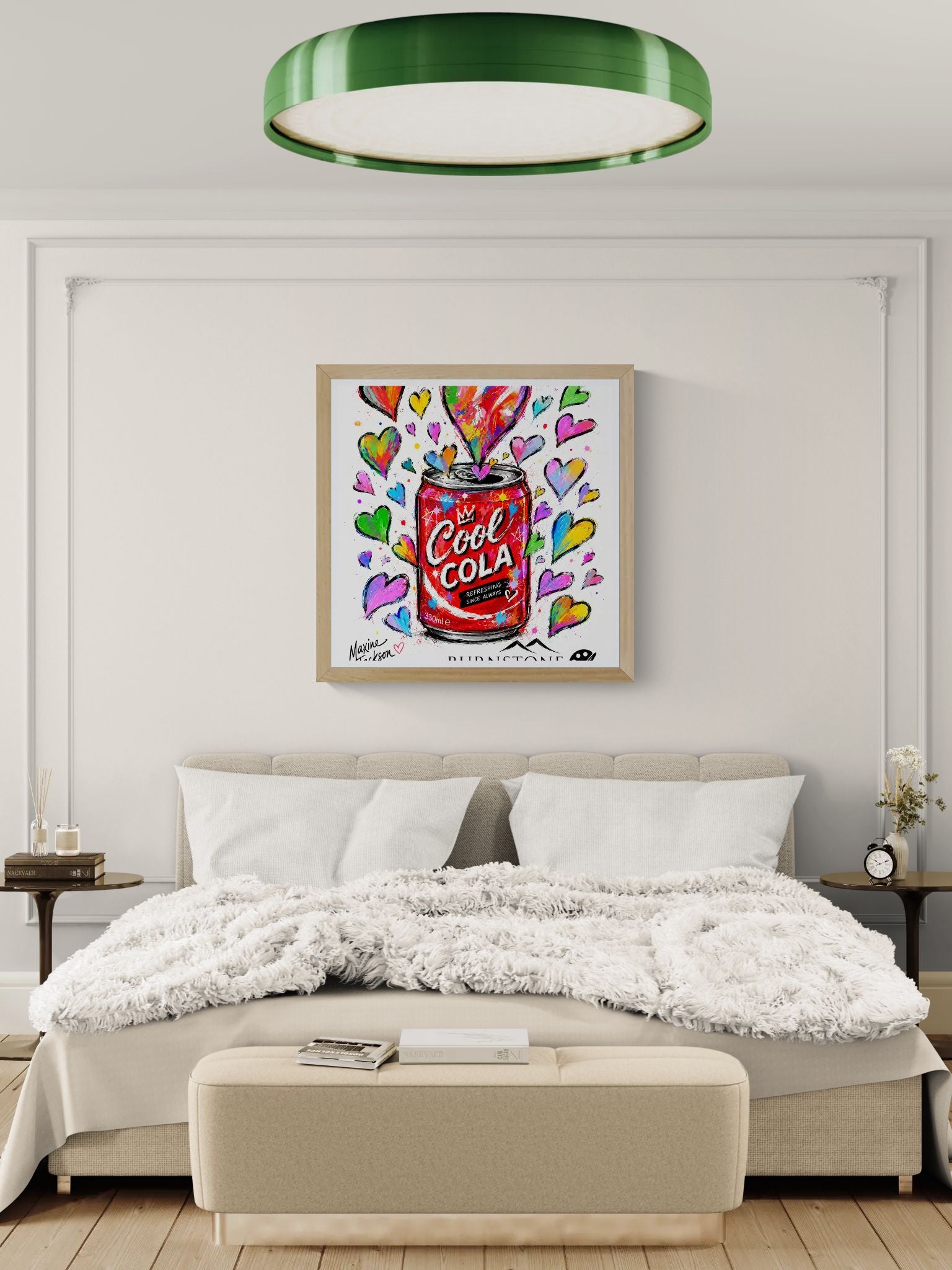 Cool Cola – Original Pop Art Digital Artwork | Colourful Hearts