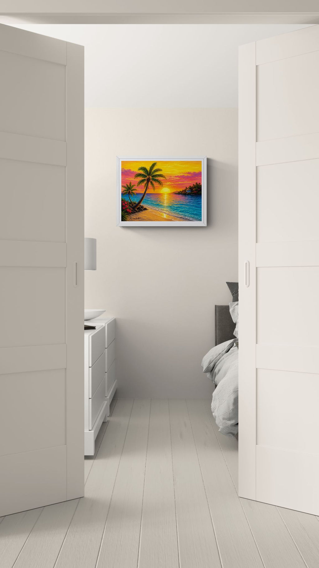 Tropical Serenity – Island Paradise Original Digital Artwork