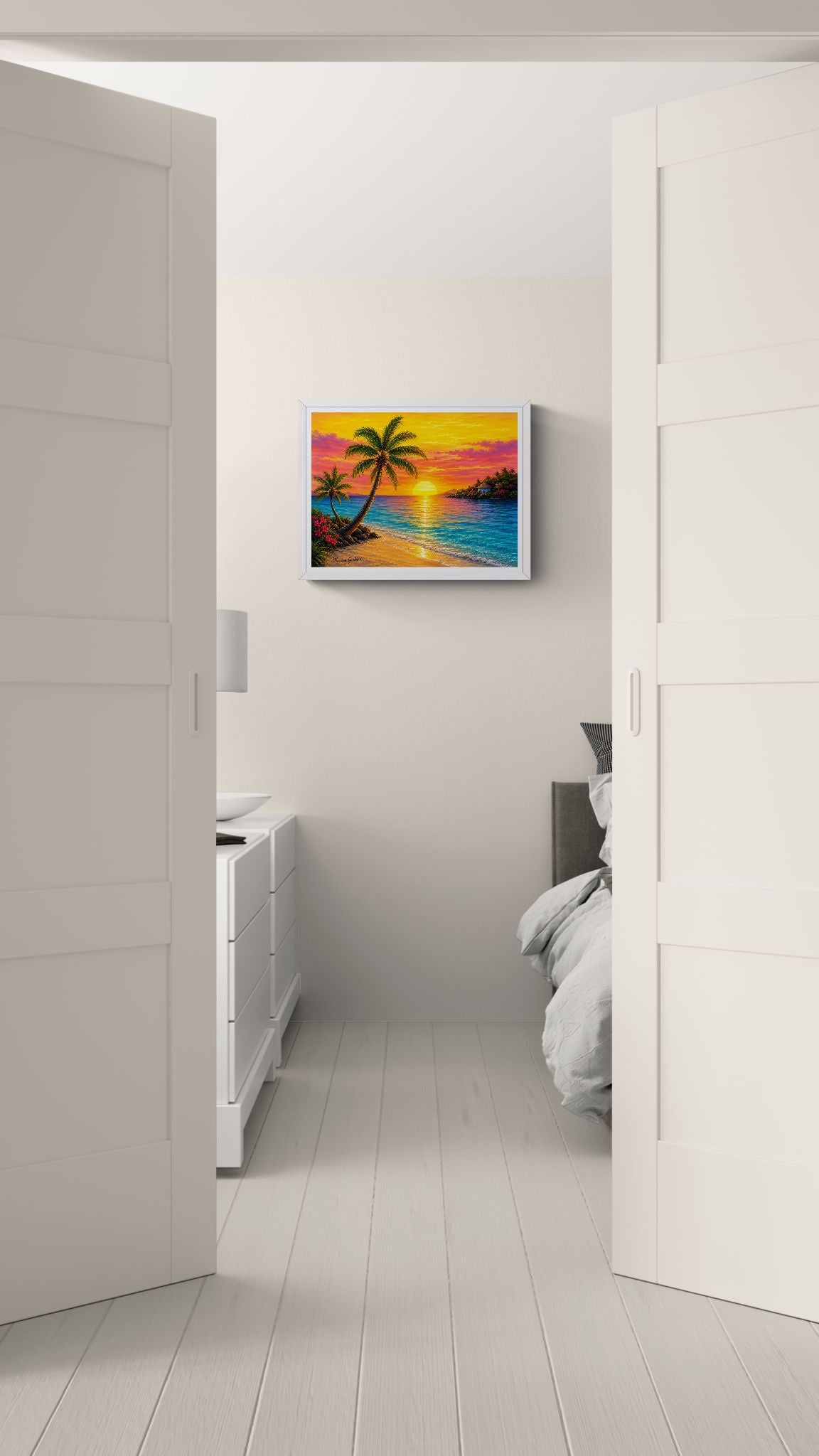 Tropical Serenity – Island Paradise Original Digital Artwork