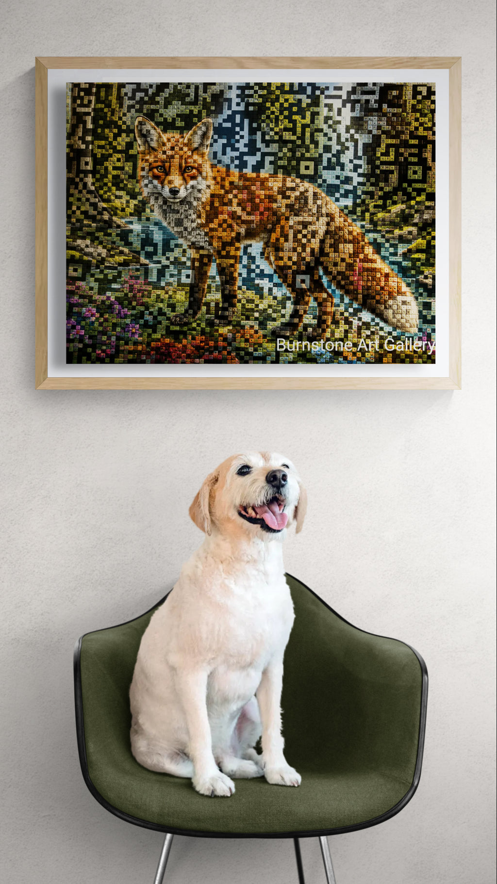 Wild Within – Contemporary Barcode-Inspired Digital Download Artwork