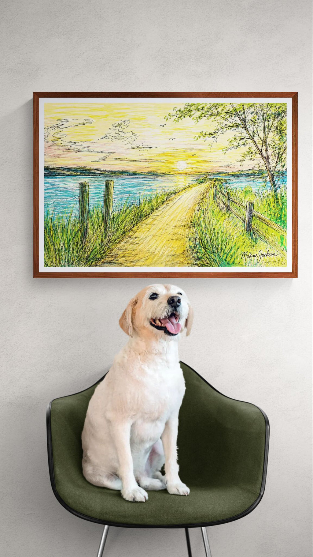 Over the Bridge Instant Digital Download of an Original Acrylic Painting
