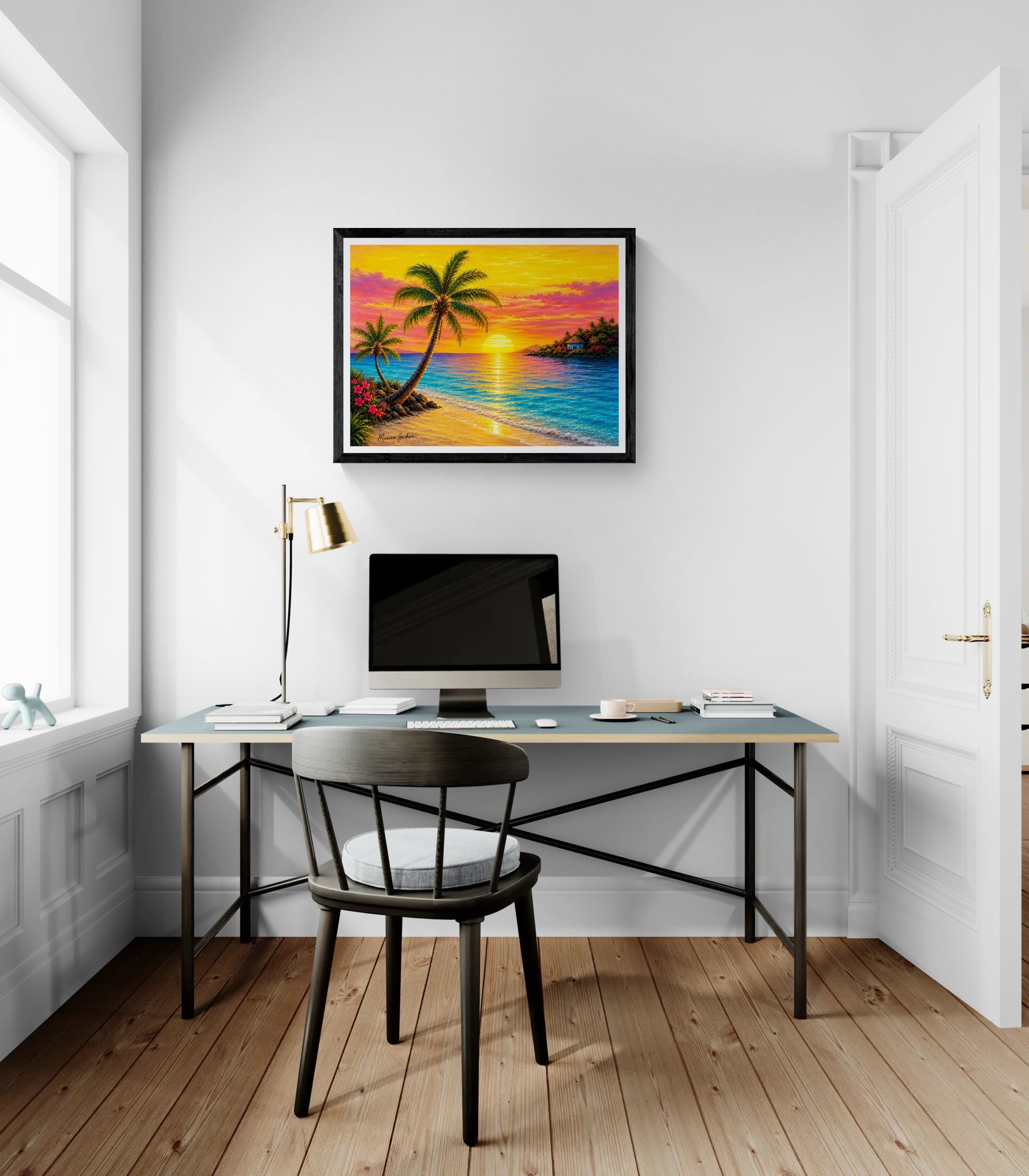 Tropical Serenity – Island Paradise Original Digital Artwork