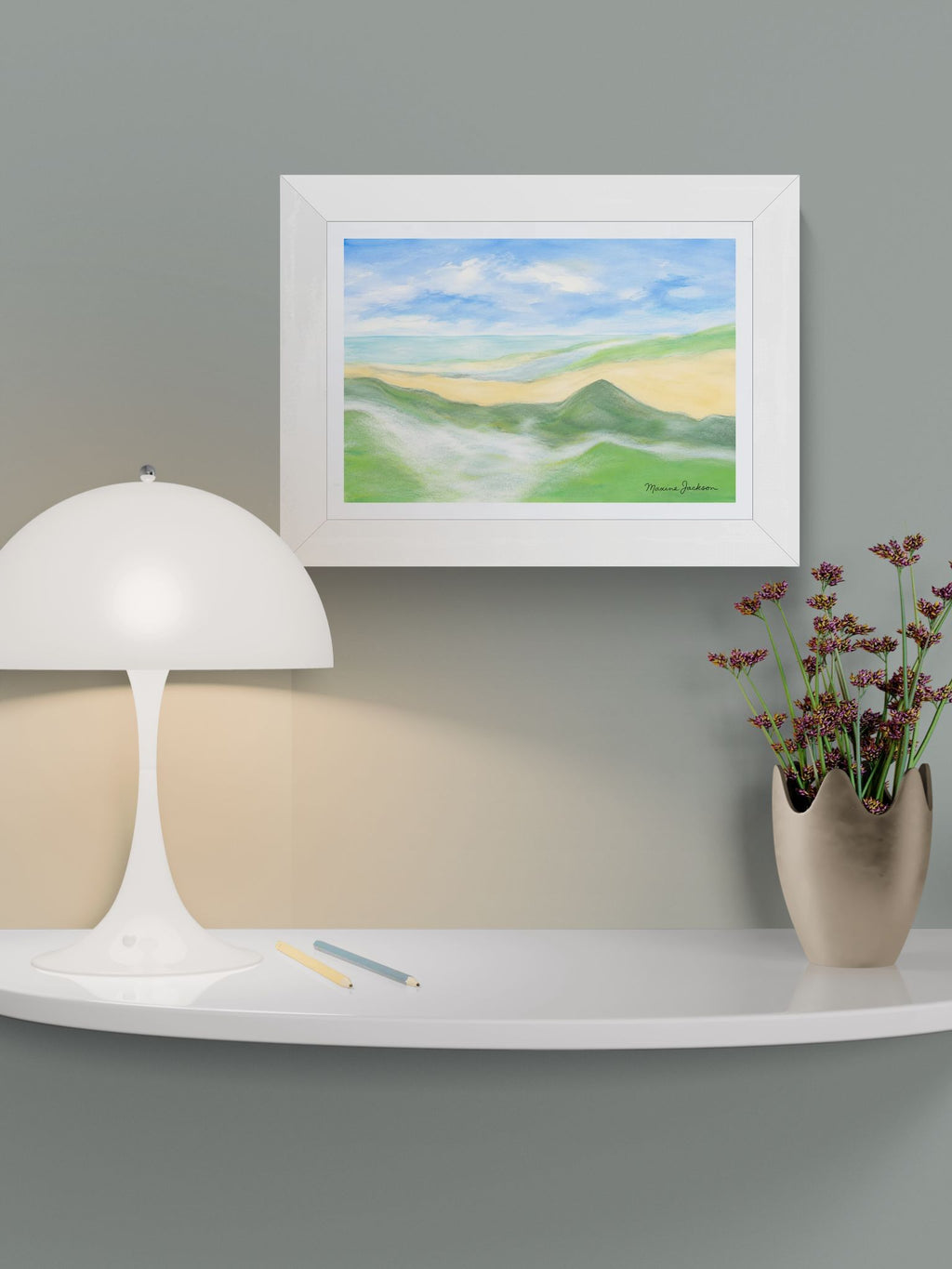 Whispers Of Sererity Digital Coastal Artwork Instant Download