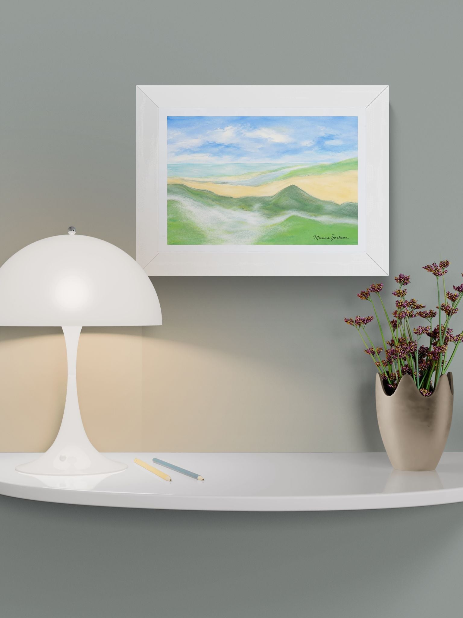 Whispers Of Sererity Digital Coastal Artwork Instant Download