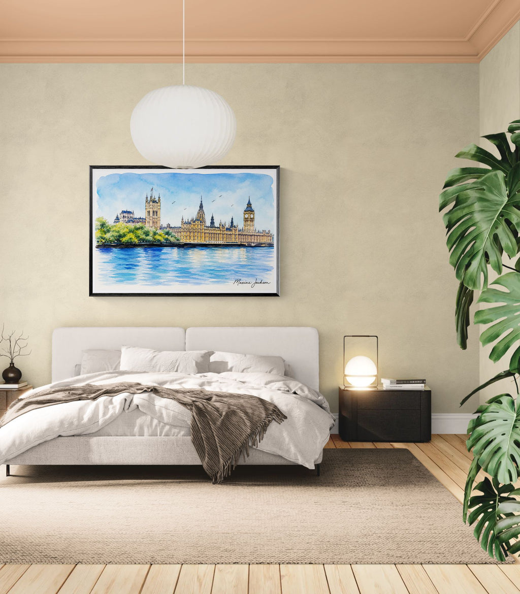 Westminster In Watercolours Digital Painting