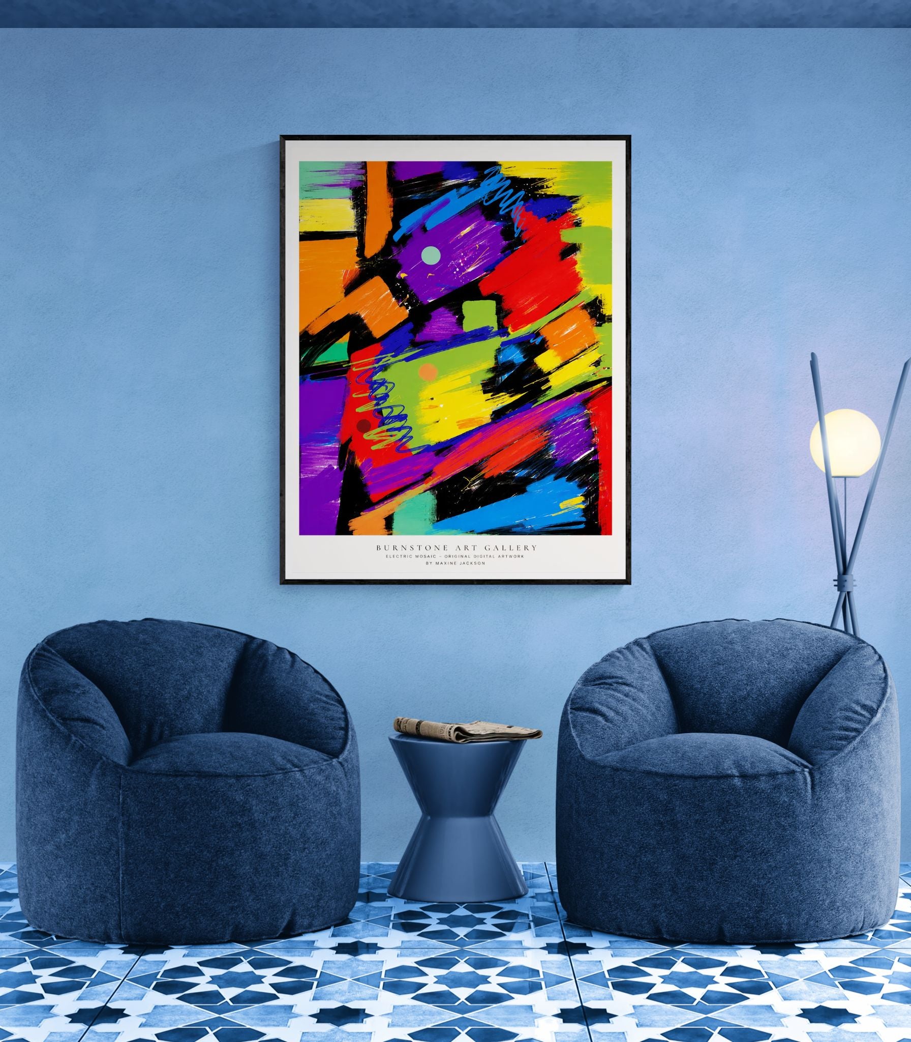 Electric Mosaic – Original Digital Artwork
By Maxine Jackson