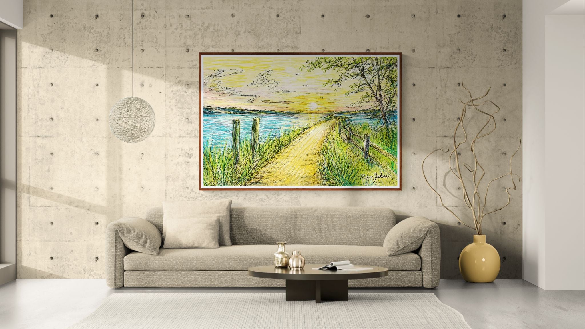 Over the Bridge Instant Digital Download of an Original Acrylic Painting