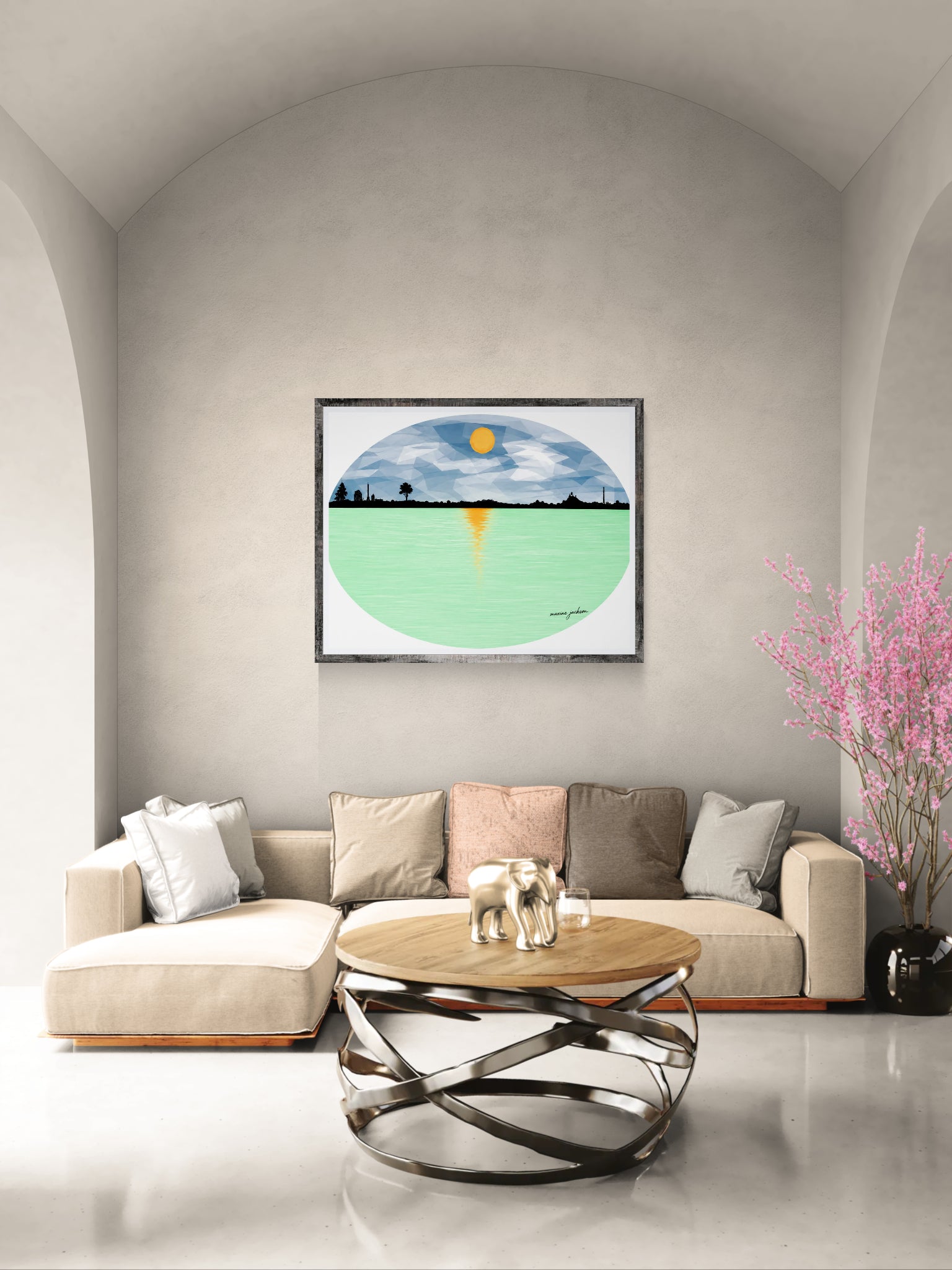 Silent Scene – Original Digital Artwork by Maxine Jackson