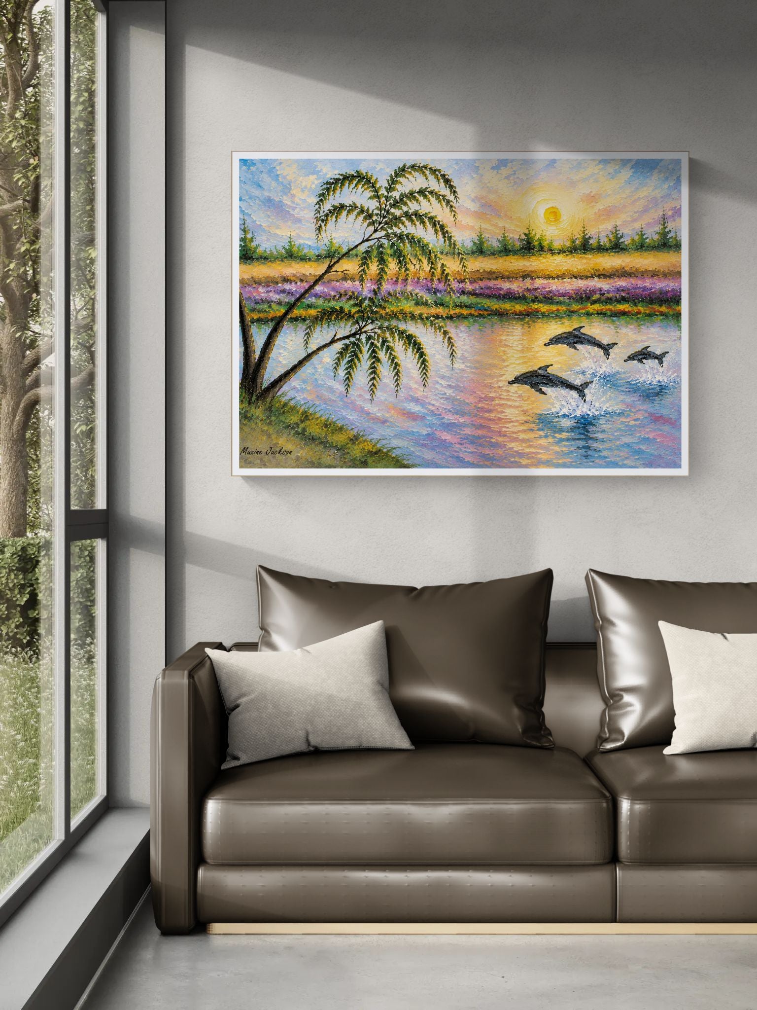 Where Dolphins Dance Digital Painting
