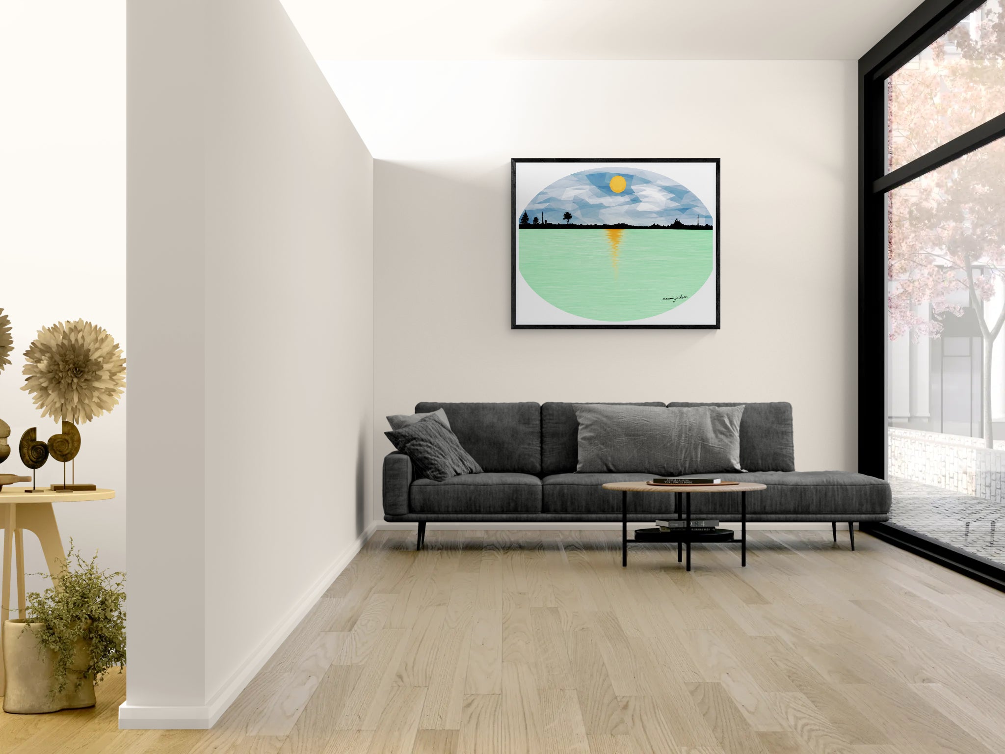 Silent Scene – Original Digital Artwork by Maxine Jackson