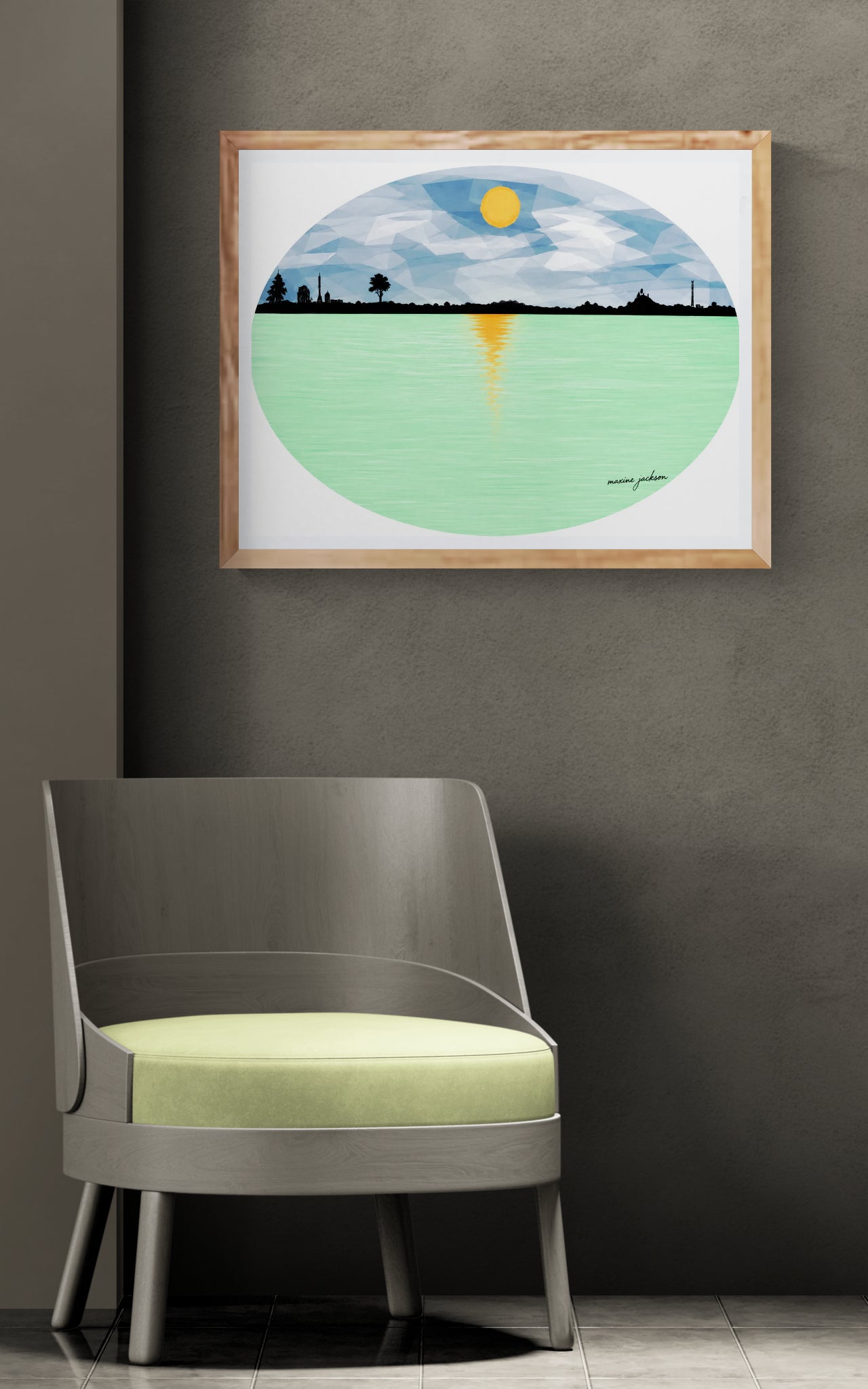 Silent Scene – Original Digital Artwork by Maxine Jackson