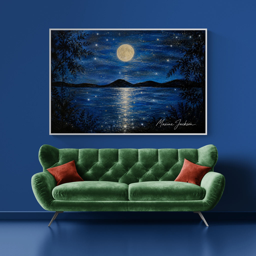 Where the Water Dreams
Original Acrylic Painting by Maxine Jackson