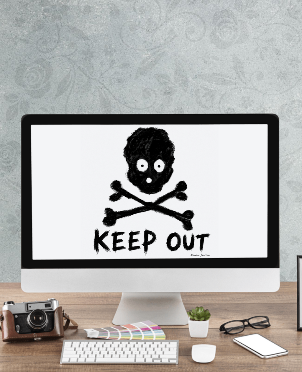 KEEP OUT — Original Artwork by Maxine Jackson